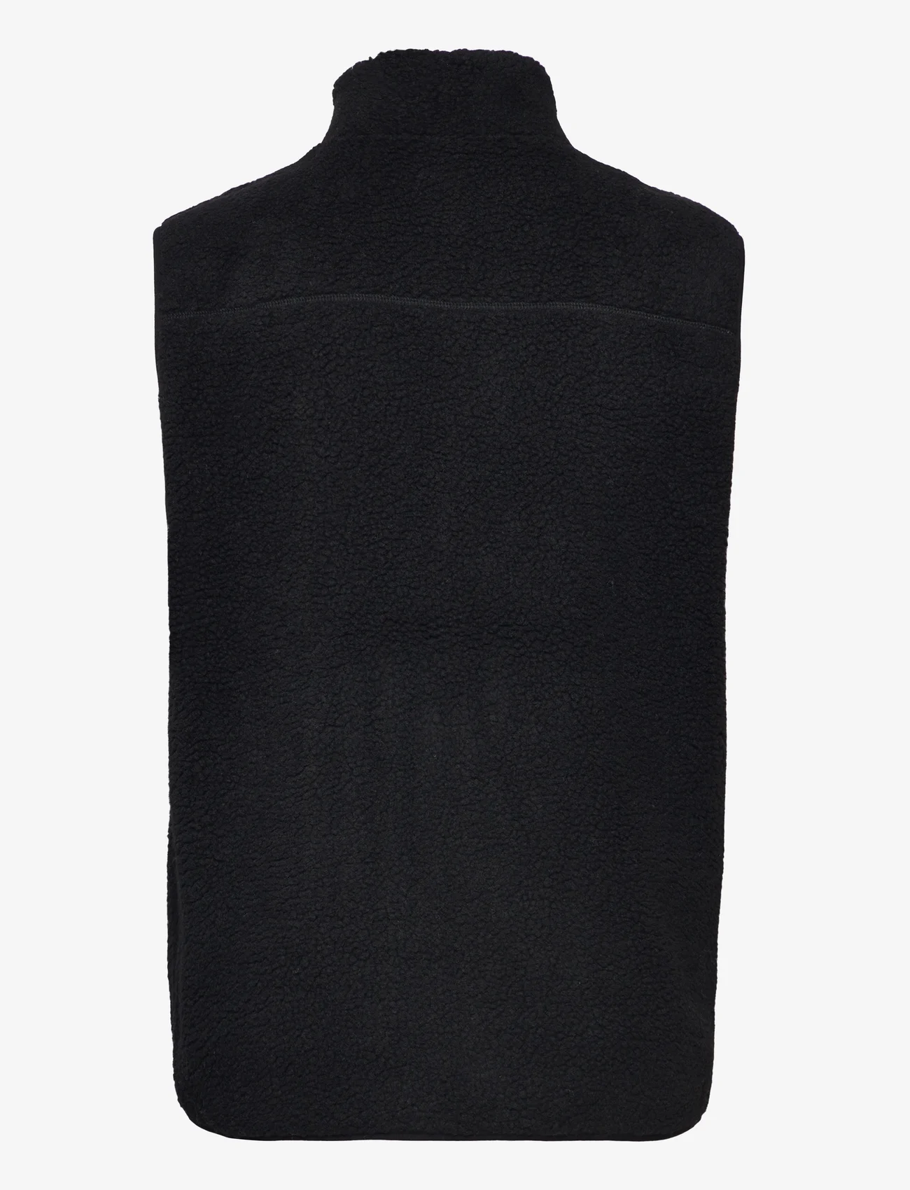 Knowledge Cotton Apparel - Teddy fleece vest - GRS/Vegan - dressipluusid - black jet - 1