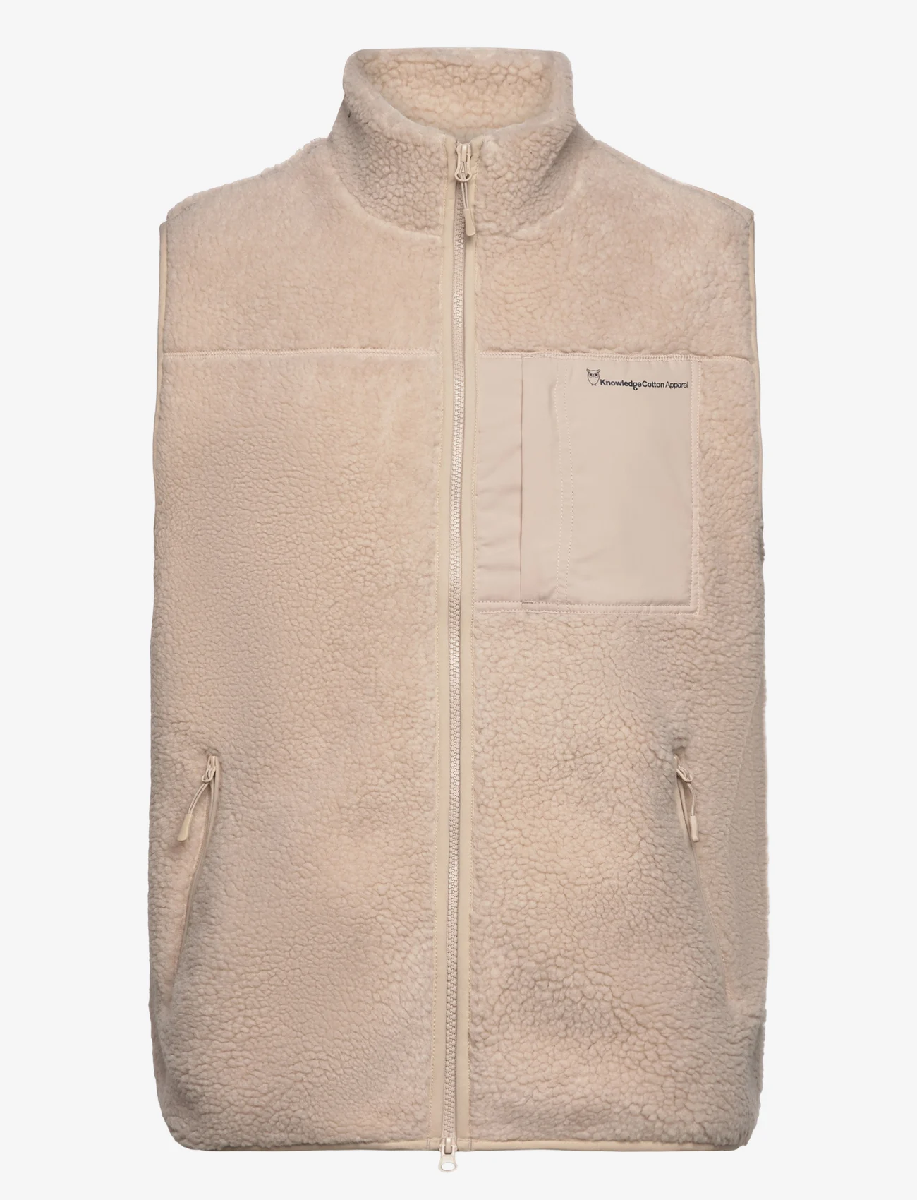 Knowledge Cotton Apparel - Teddy fleece vest - GRS/Vegan - sweatshirts - item colour - 0