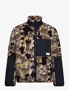 Oversized jaquard sherpa jacket - G, Knowledge Cotton Apparel