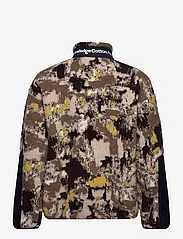 Knowledge Cotton Apparel - Oversized jaquard sherpa jacket - G - plīša džemperi - brown - 2