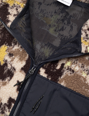 Knowledge Cotton Apparel - Oversized jaquard sherpa jacket - G - truien en hoodies - brown - 5
