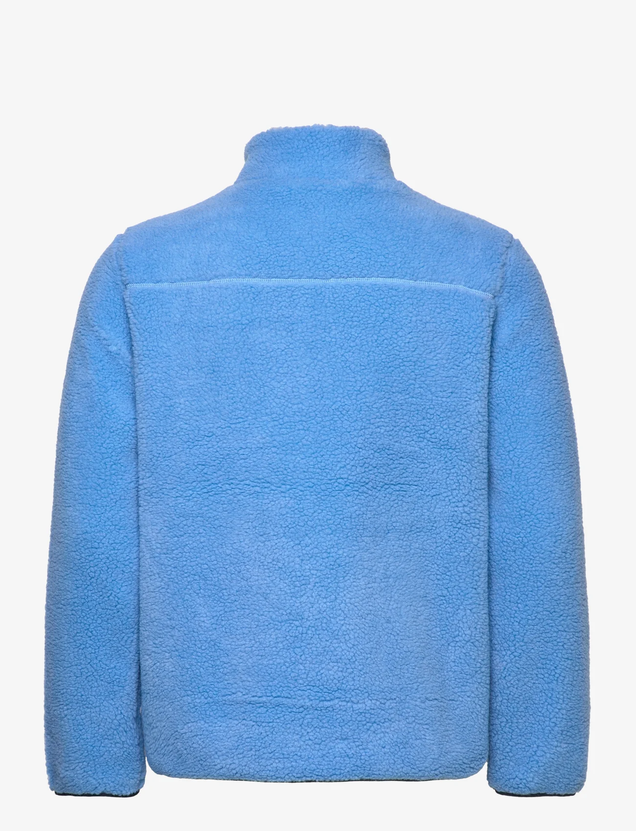 Knowledge Cotton Apparel - Teddy fleece zip sweat - GRS/Vegan - dressipluusid - azure blue - 1