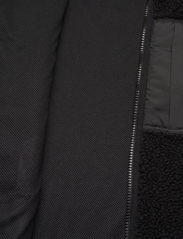 Knowledge Cotton Apparel - Teddy fleece zip sweat - GRS/Vegan - sweatshirts - black jet - 7