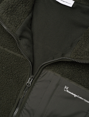 Knowledge Cotton Apparel - Teddy fleece zip sweat - GRS/Vegan - truien en hoodies - forrest night - 5