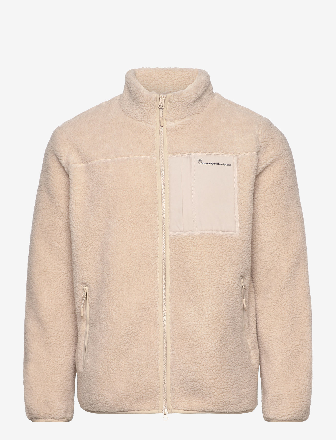 Knowledge Cotton Apparel - Teddy fleece zip sweat - GRS/Vegan - item colour - 2