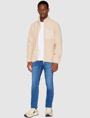 Knowledge Cotton Apparel - Teddy fleece zip sweat - GRS/Vegan - sweatshirts - item colour - 4