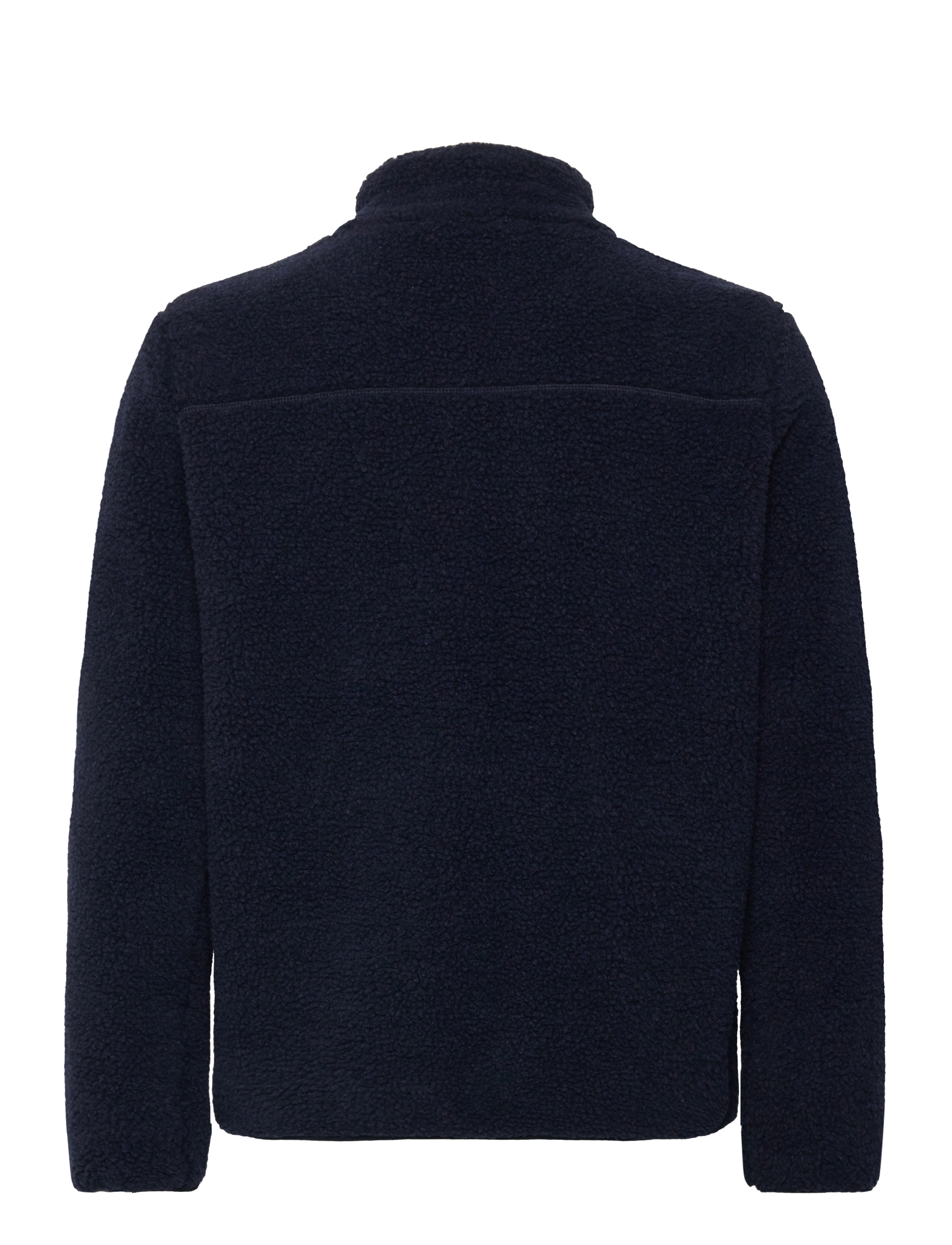 Knowledge Cotton Apparel - Teddy fleece zip sweat - GRS/Vegan - night sky - 1