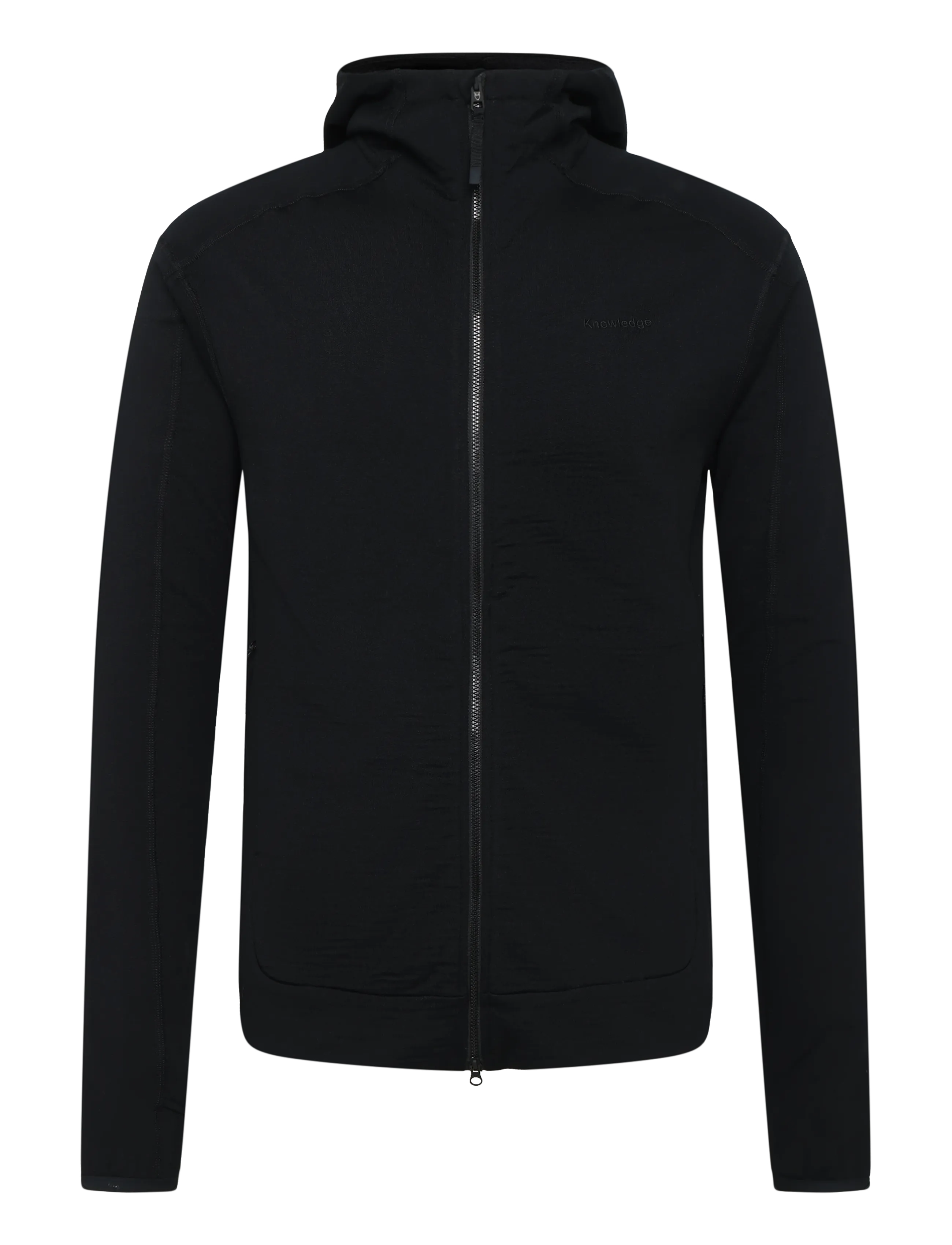 KNOWLEDGE Baumwolle APPAREL Dynamic Wolle Fleece Hoodie Schwarz - L - Herren