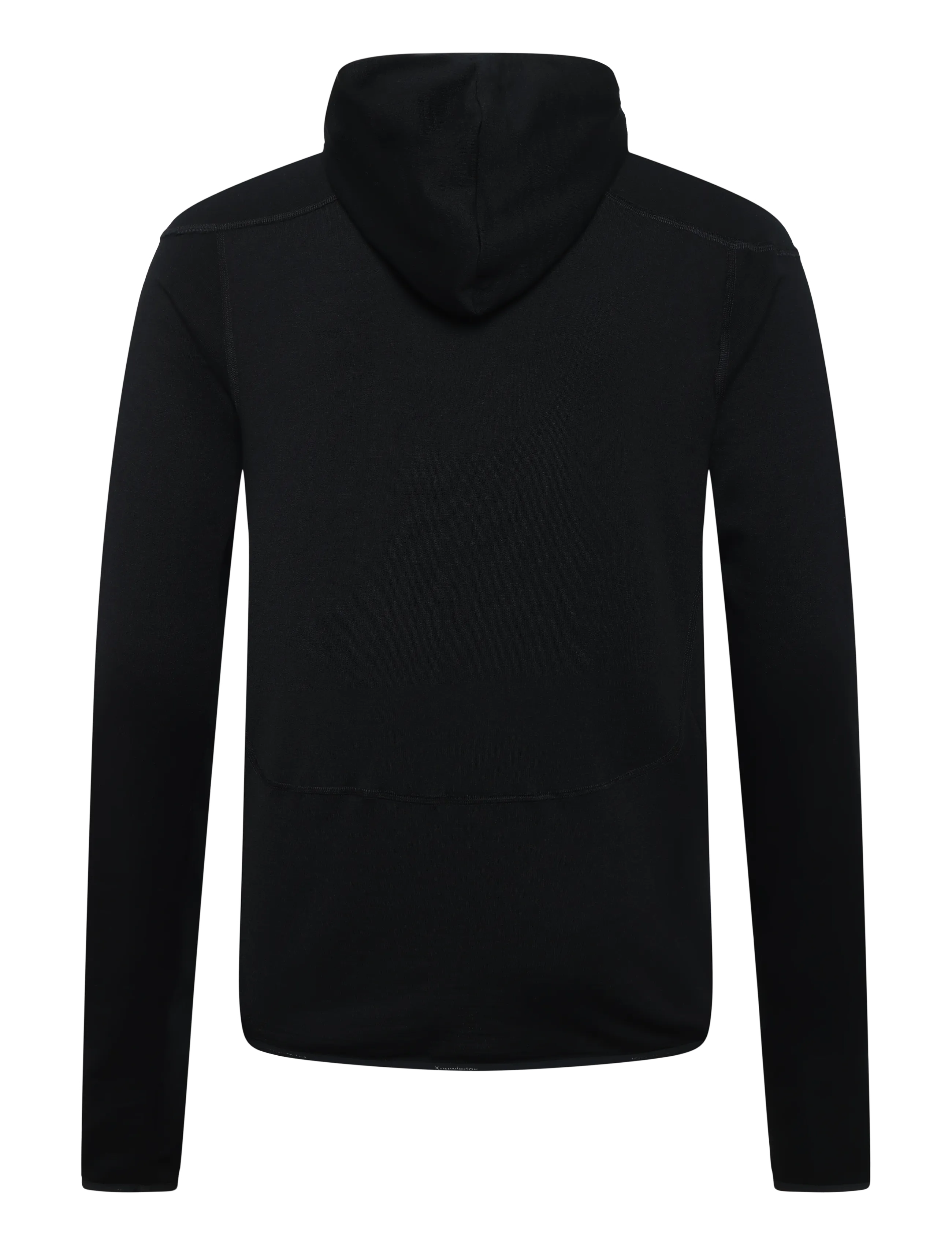 Knowledge Cotton Apparel - Dynamic wool fleece hoodie - sweatshirts - black jet - 1