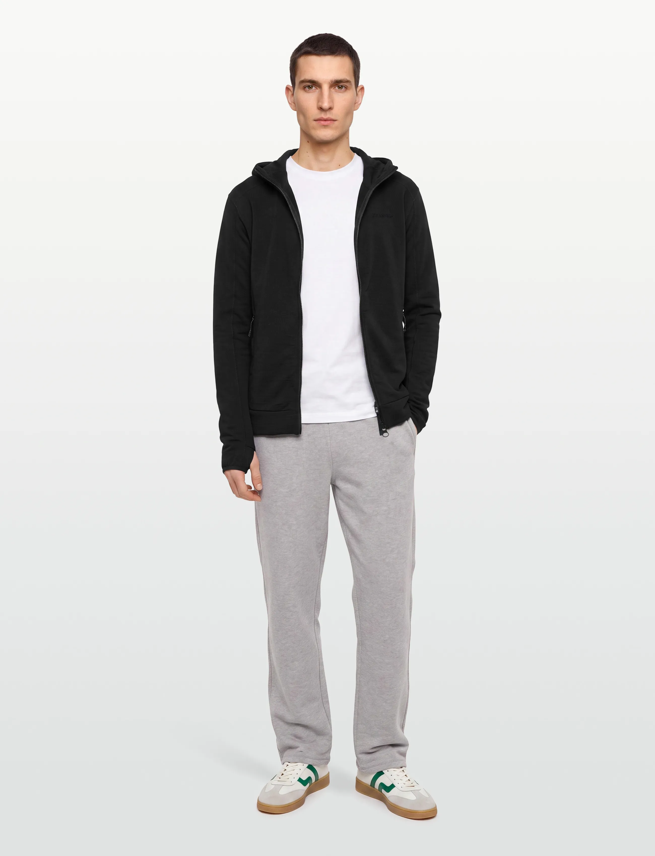 Knowledge Cotton Apparel Dynamic Wool Fleece Hoodie, M, Jackets, Schwarz - Männerswear
