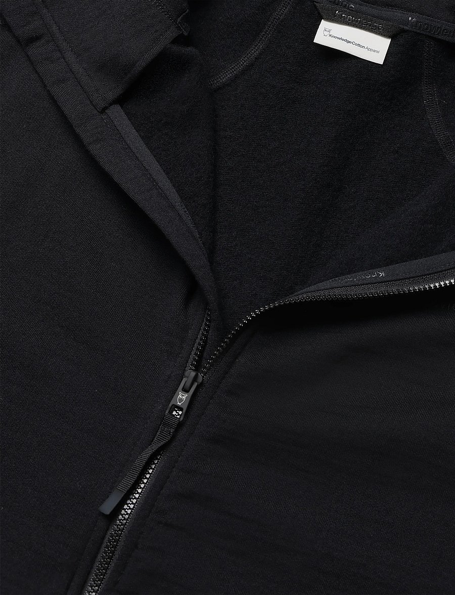 Knowledge Cotton Apparel - Dynamic wool fleece hoodie - fleece-pullover - black jet - 2