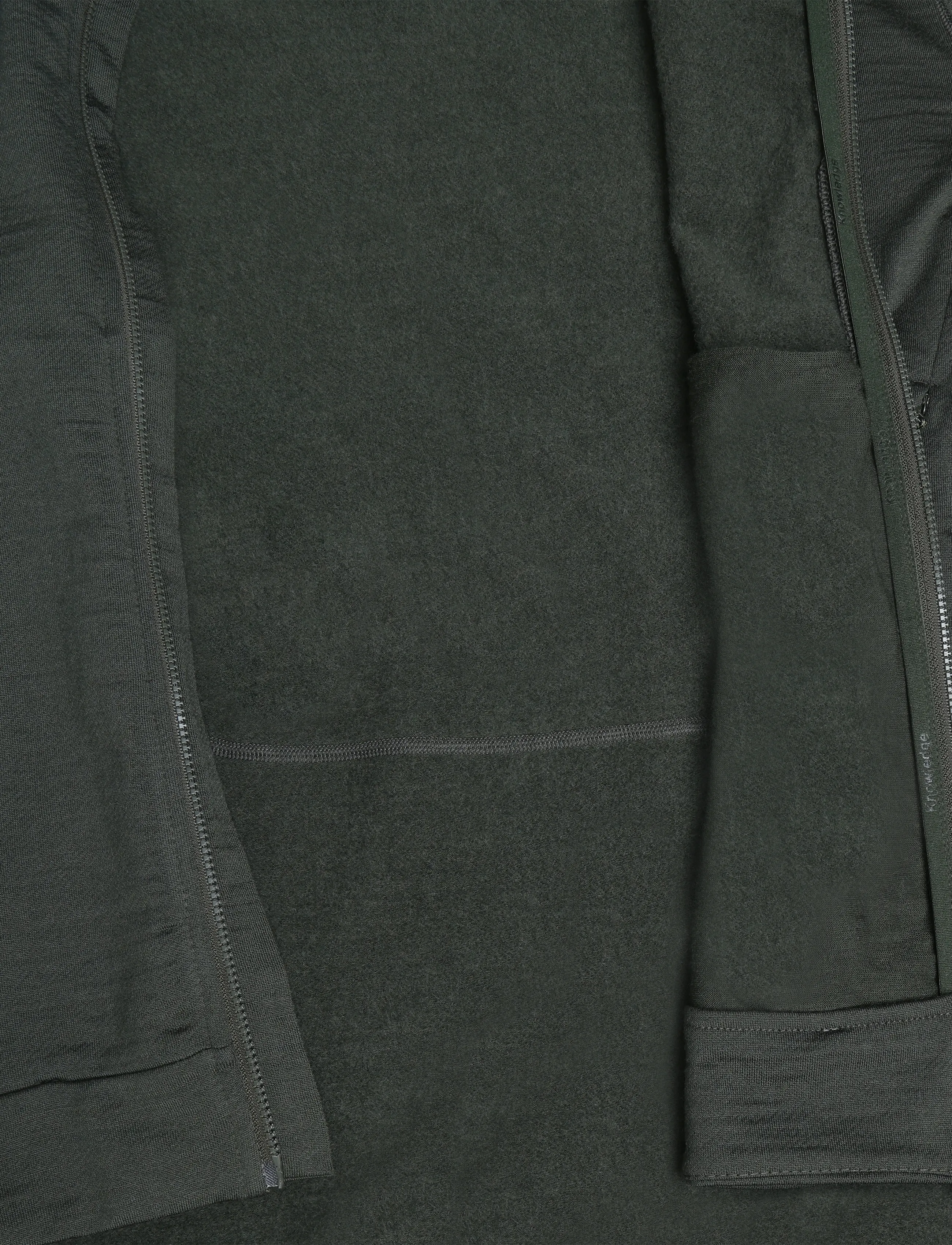 Knowledge Cotton Apparel - Dynamic wool fleece hoodie - Üleriided - forest night - 4