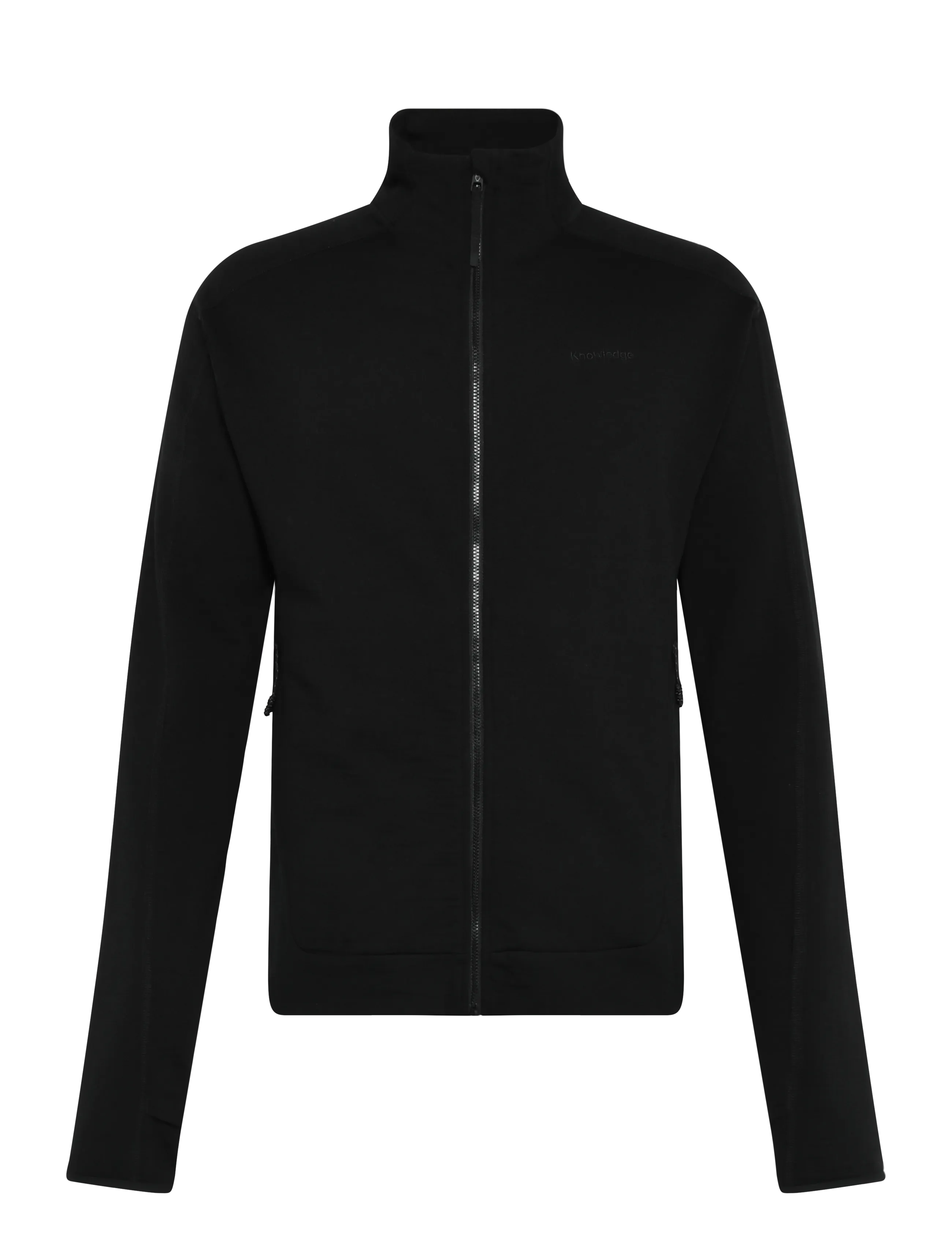 Knowledge Cotton Apparel Dynamic wool fleece full zip - Jakker - BLACK JET / black