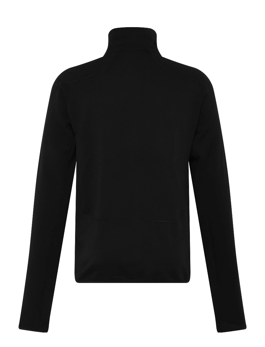 Knowledge Cotton Apparel - Dynamic wool fleece full zip - frühlingsjacken - black jet - 1