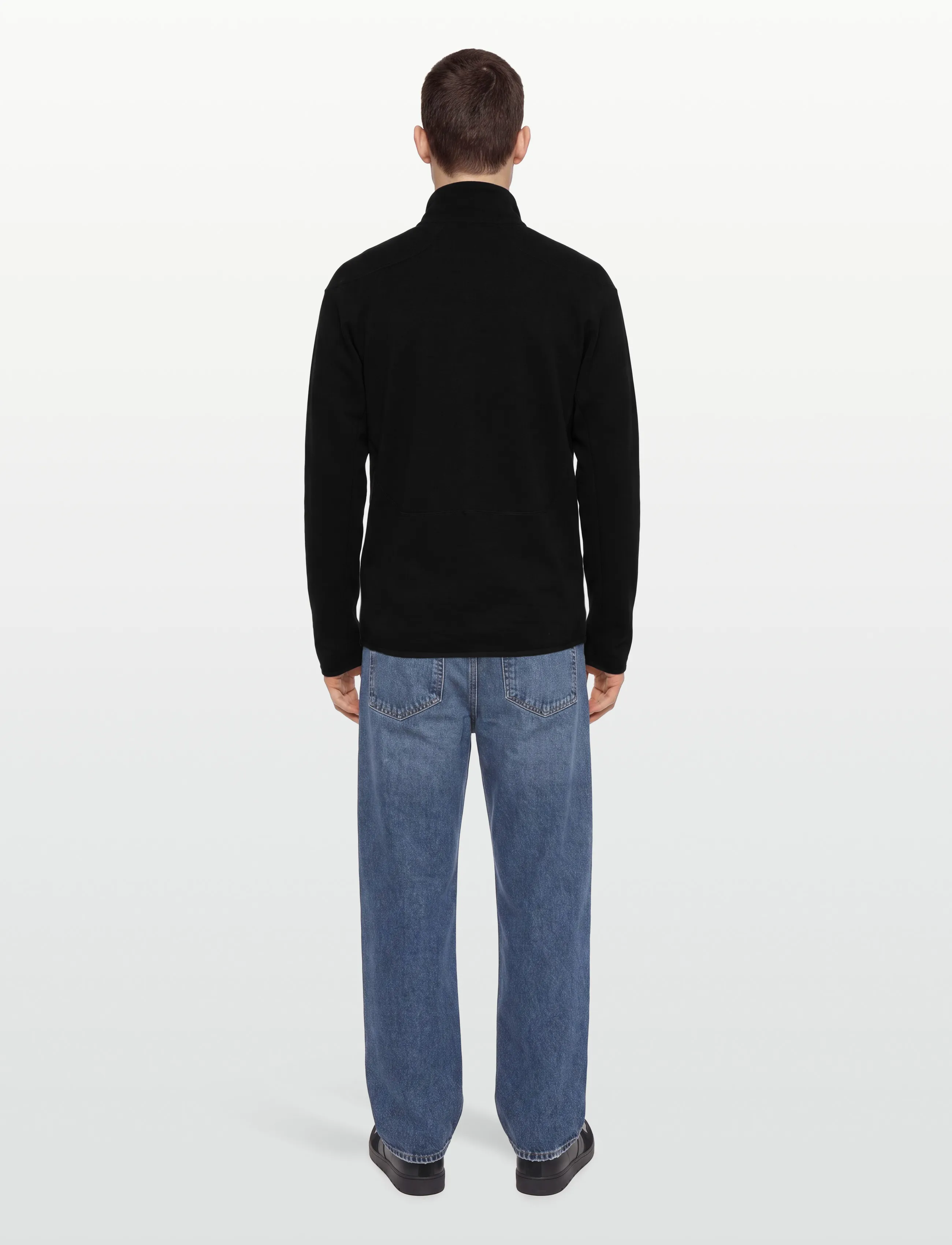 Knowledge Cotton Apparel - Dynamic wool fleece full zip - herbstjacken - black jet - 4