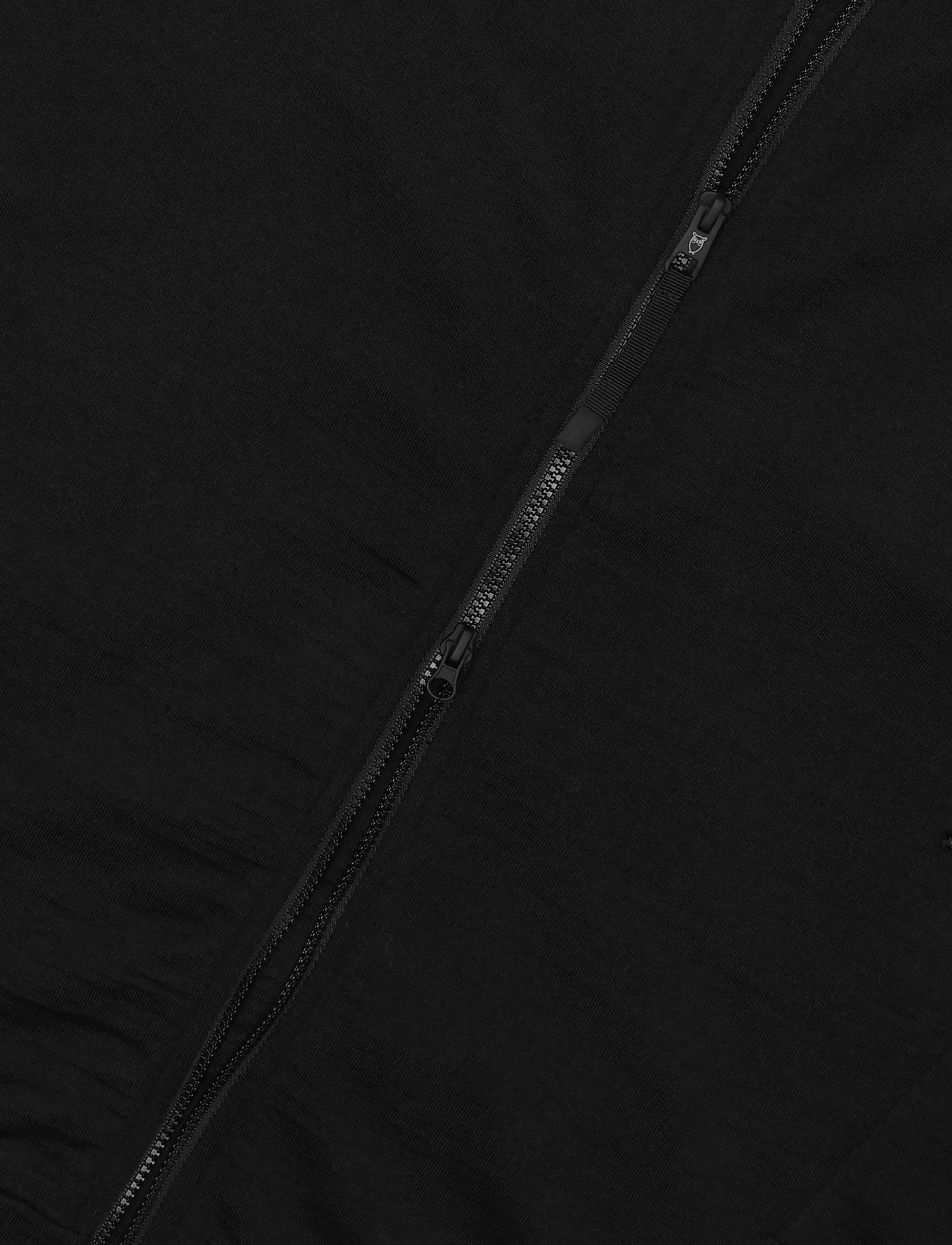 Knowledge Cotton Apparel - Dynamic wool fleece full zip - frühlingsjacken - black jet - 3