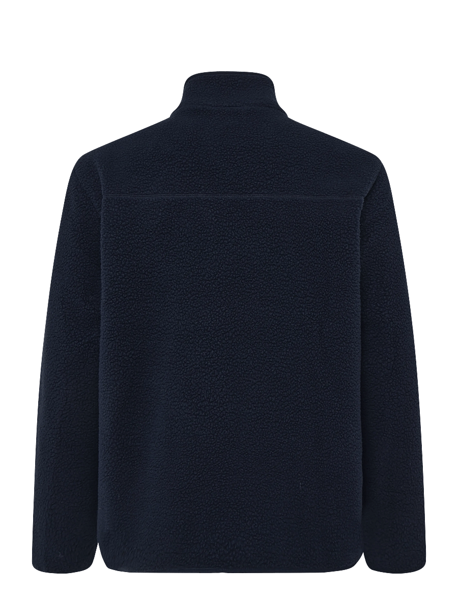 Knowledge Cotton Apparel - Loose Fit Zip Fleece - GRS/Vegan - frühlingsjacken - night sky - 1