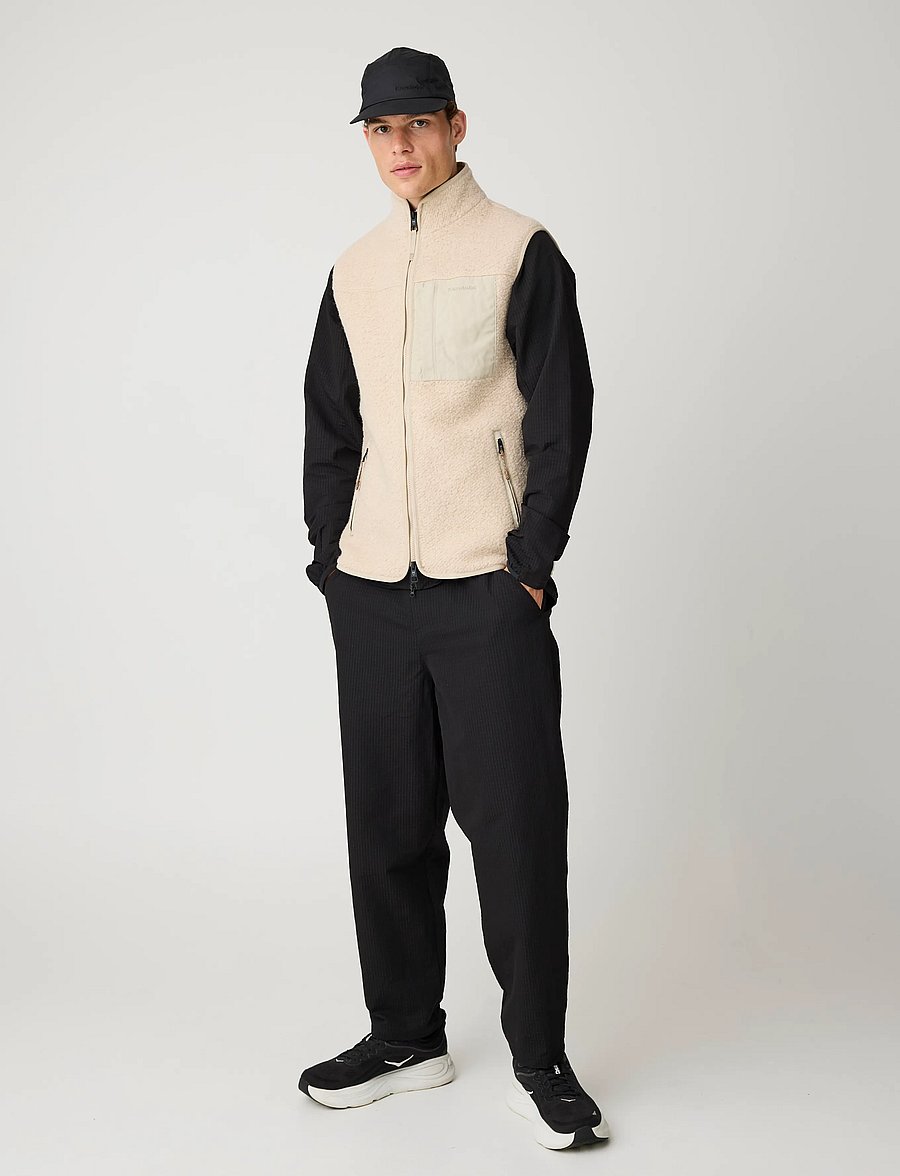 Knowledge Cotton Apparel - Wool fleece vest - shop by occasion - item colour - 0