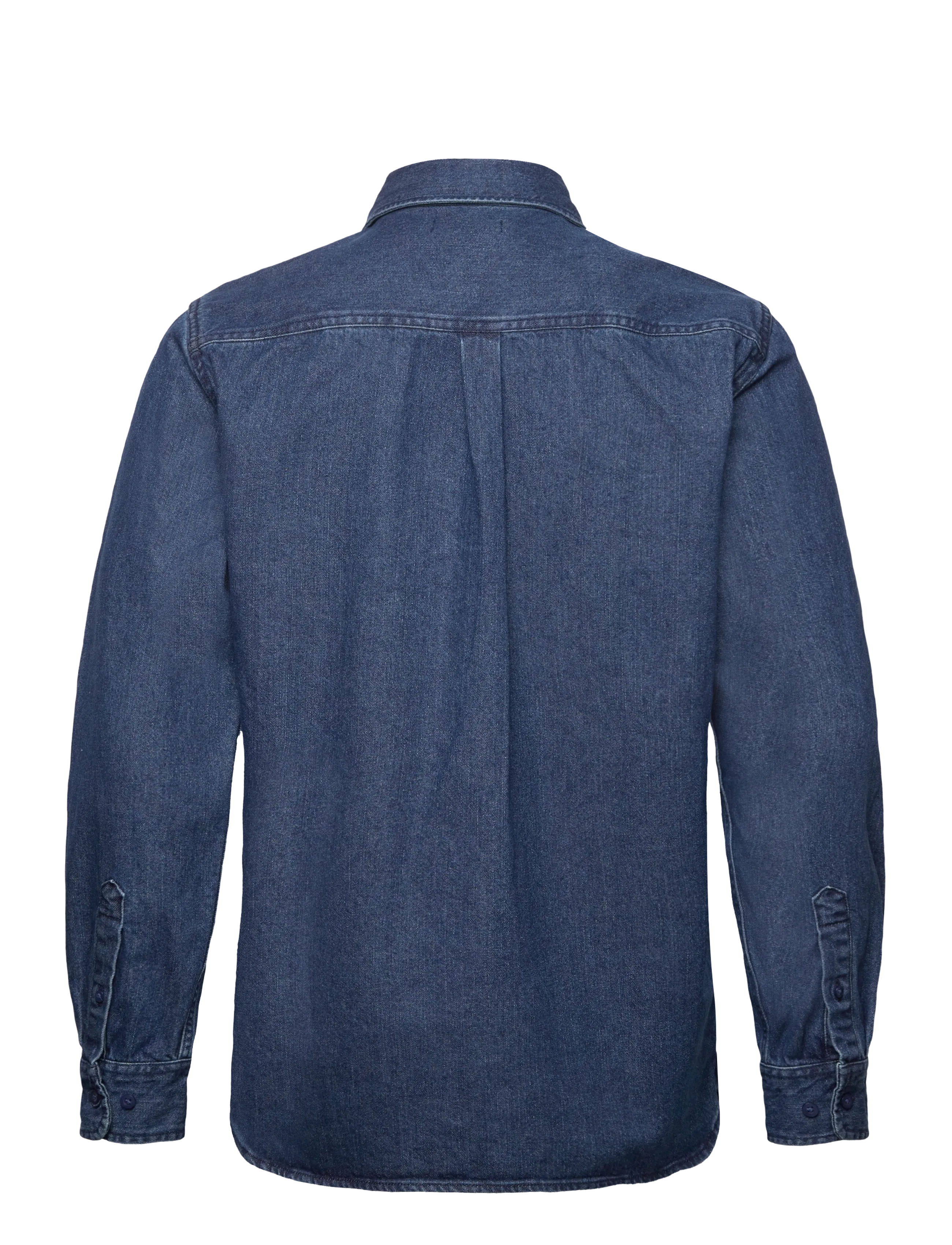 Knowledge Cotton Apparel - Organic Cotton Natural Indigo Denim - jeanshemden - dark blue denim - 1