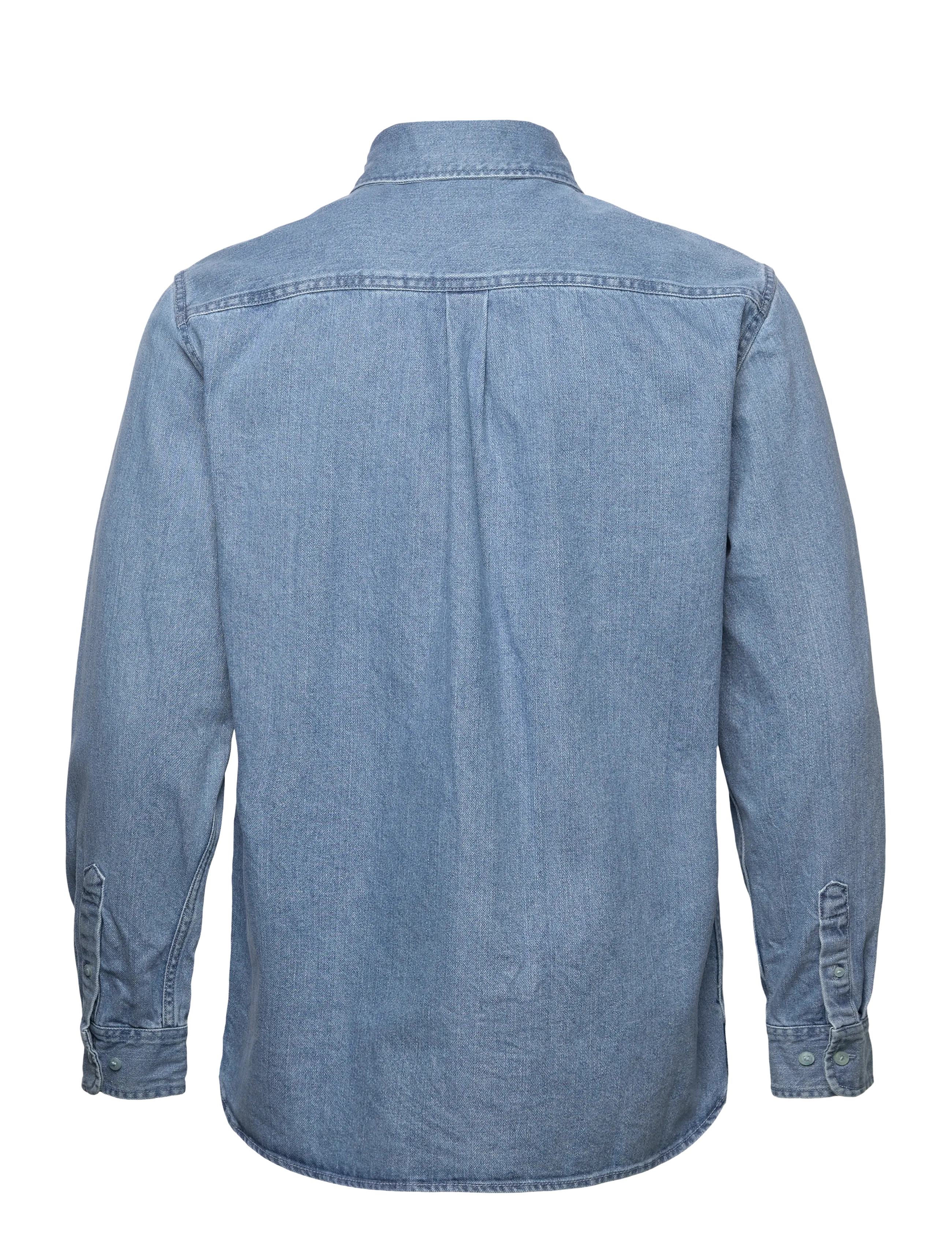 Knowledge Cotton Apparel - Organic Cotton Natural Indigo Denim - denimskjorter - light blue denim - 1