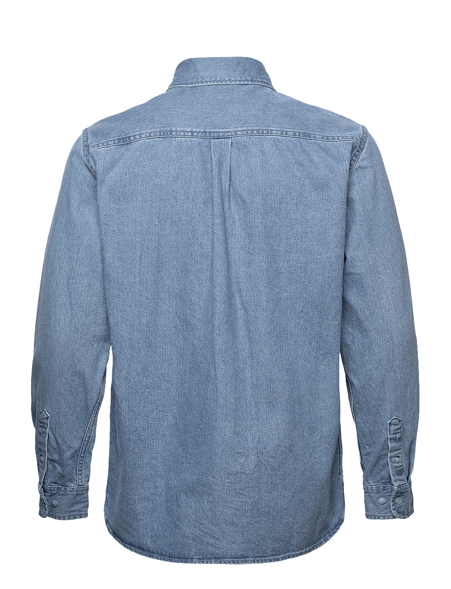 Knowledge Cotton Apparel - Organic Cotton Natural Indigo Denim - jeanshemden - light blue denim - 1