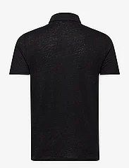Knowledge Cotton Apparel - ROWAN linen polo - GOTS/Vegan - polo marškinėliai trumpomis rankovėmis - black jet - 1
