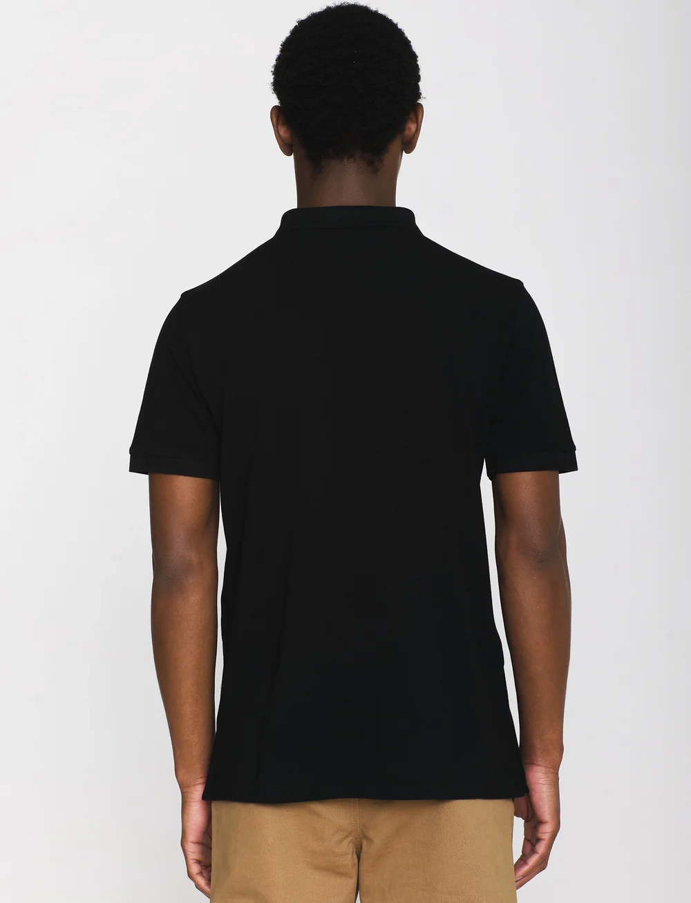 Knowledge Cotton Apparel - Basic badge polo - GOTS/Vegan - kurzärmelig - black jet - 3