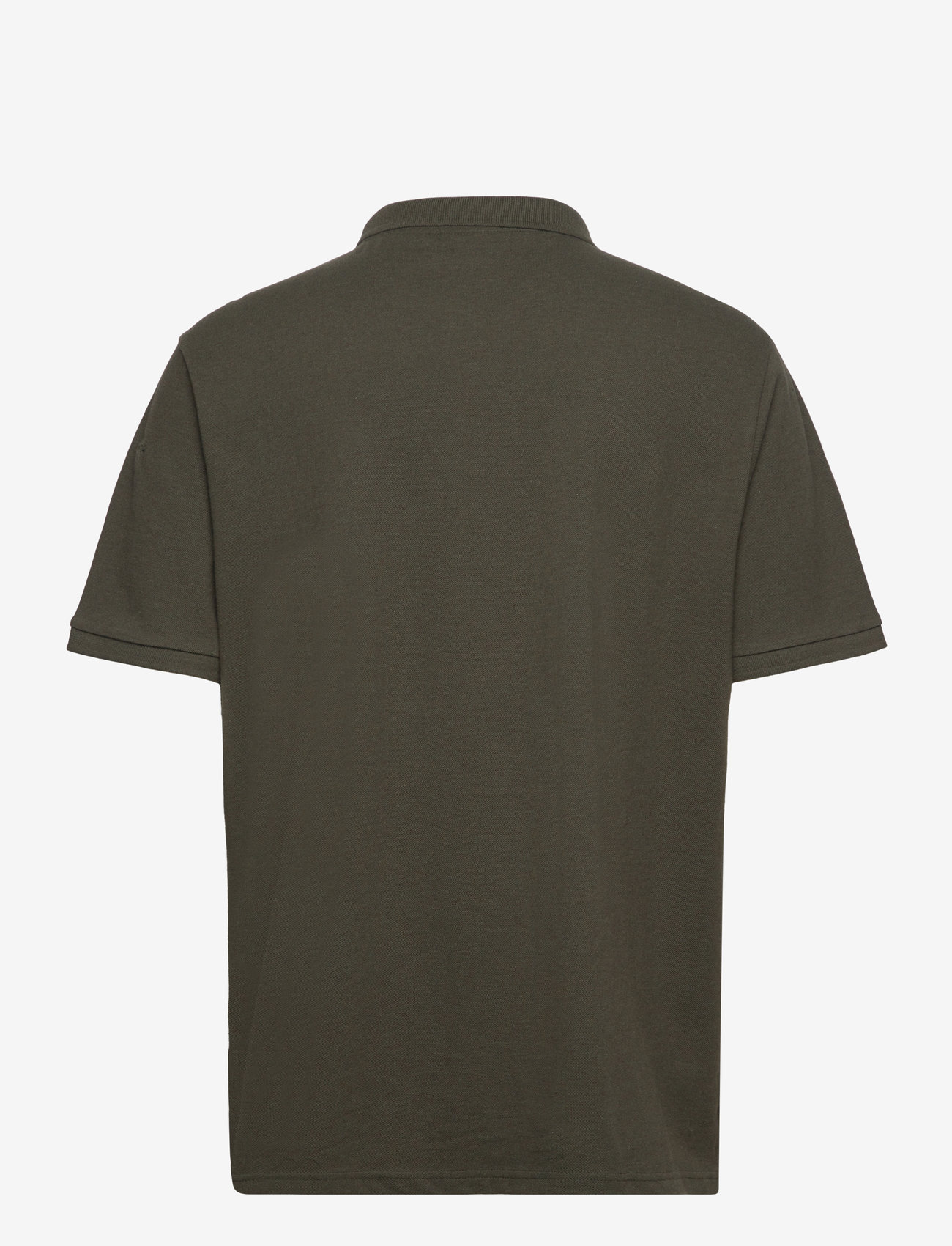 Knowledge Cotton Apparel - Basic badge polo - GOTS/Vegan - kortærmede poloer - green melange - 2