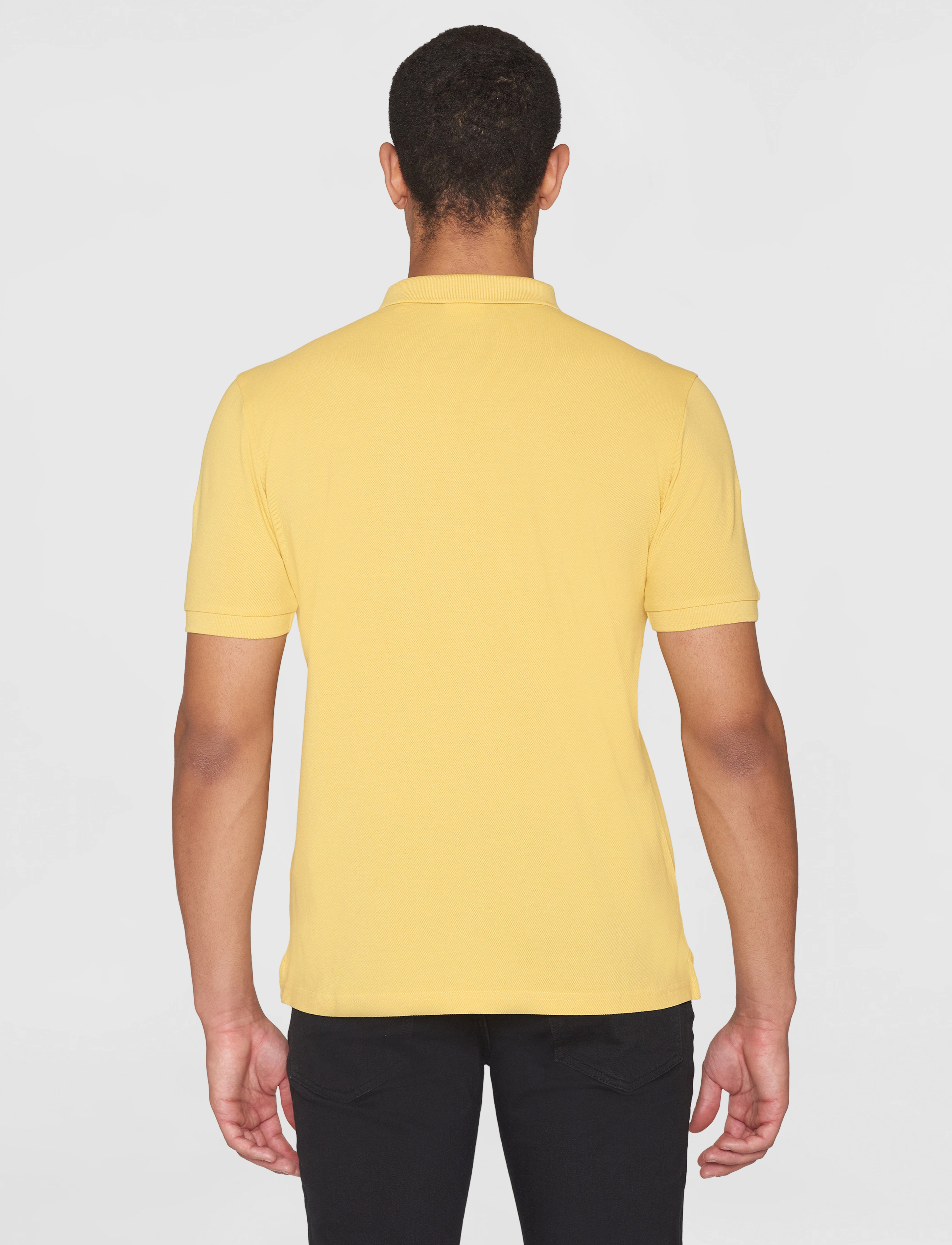 Knowledge Cotton Apparel - Basic badge polo - GOTS/Vegan - polosärgid - misted yellow - 3