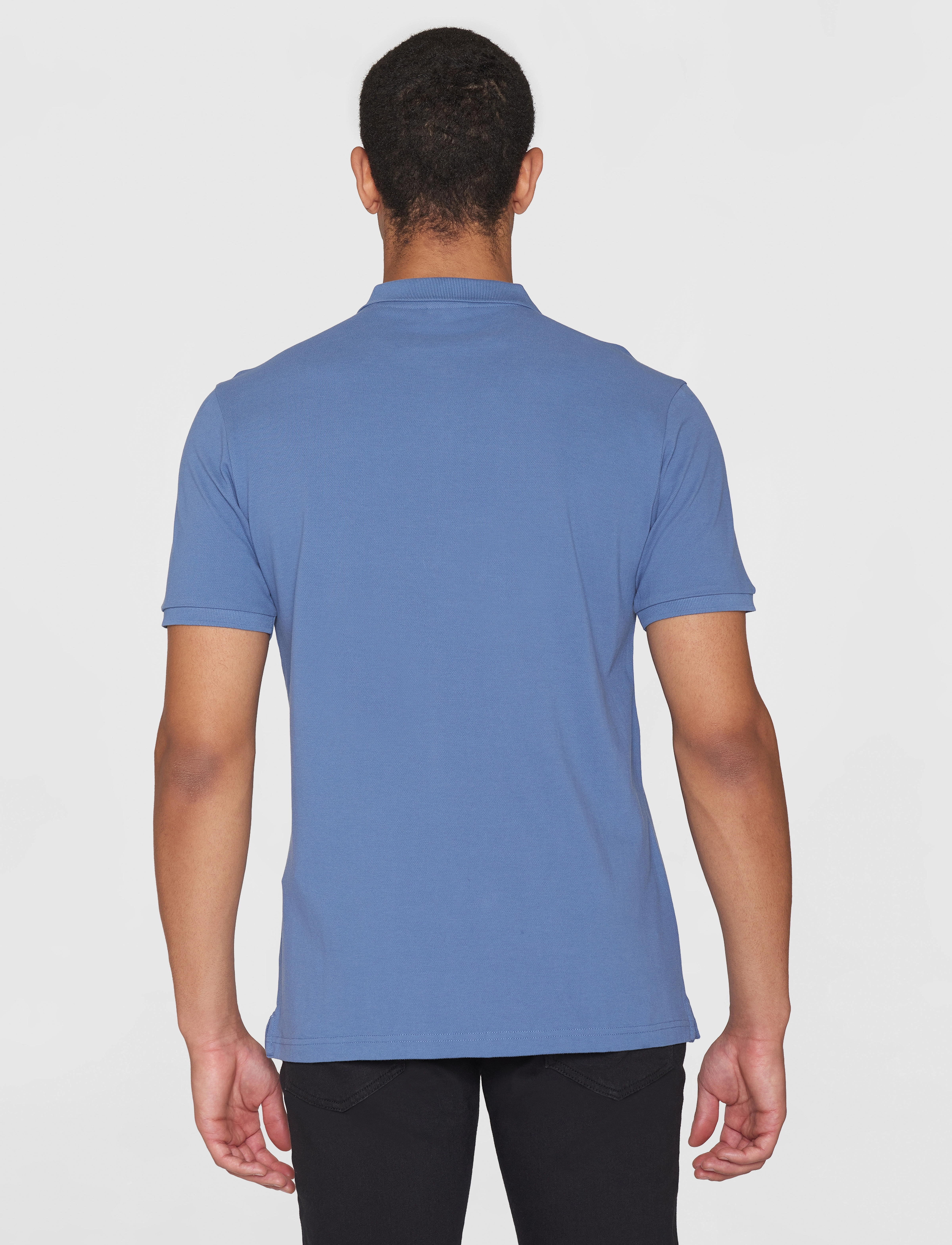 Knowledge Cotton Apparel - Basic badge polo - GOTS/Vegan - pikéer - moonlight blue - 3