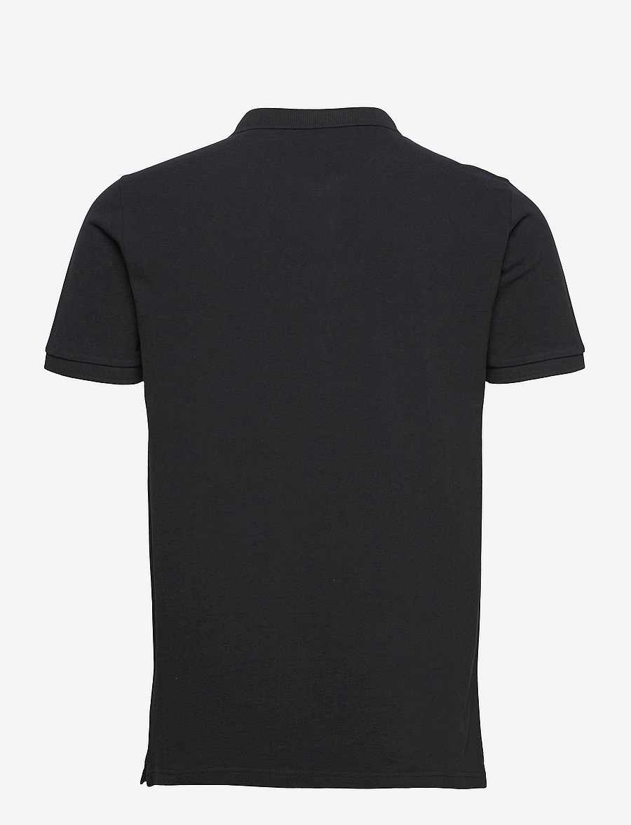 Knowledge Cotton Apparel - TOKE basic badge polo - GOTS/Vegan - kurzärmelig - total eclipse - 1