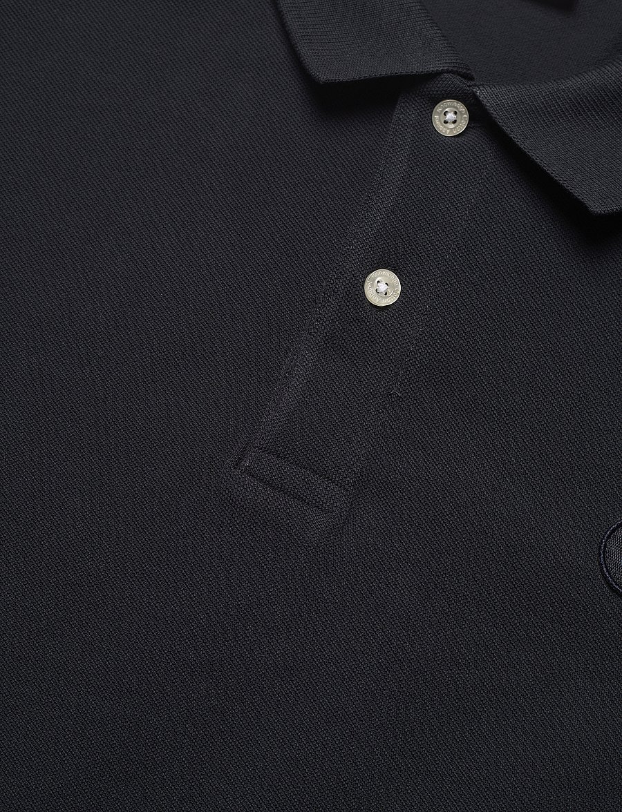 Knowledge Cotton Apparel - TOKE basic badge polo - GOTS/Vegan - kurzärmelig - total eclipse - 2
