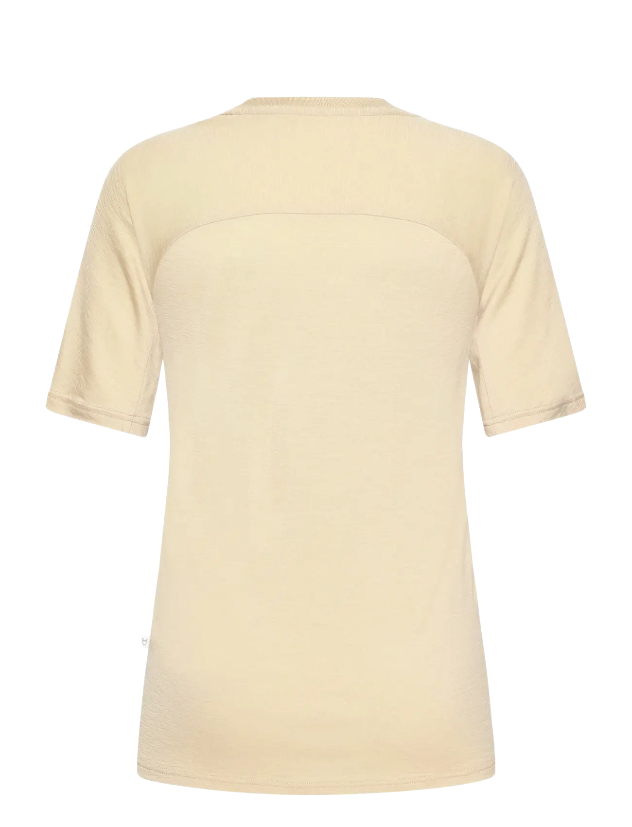 Knowledge Cotton Apparel - Dynamic wool t-shirt - t-shirts - light feather gray - 1
