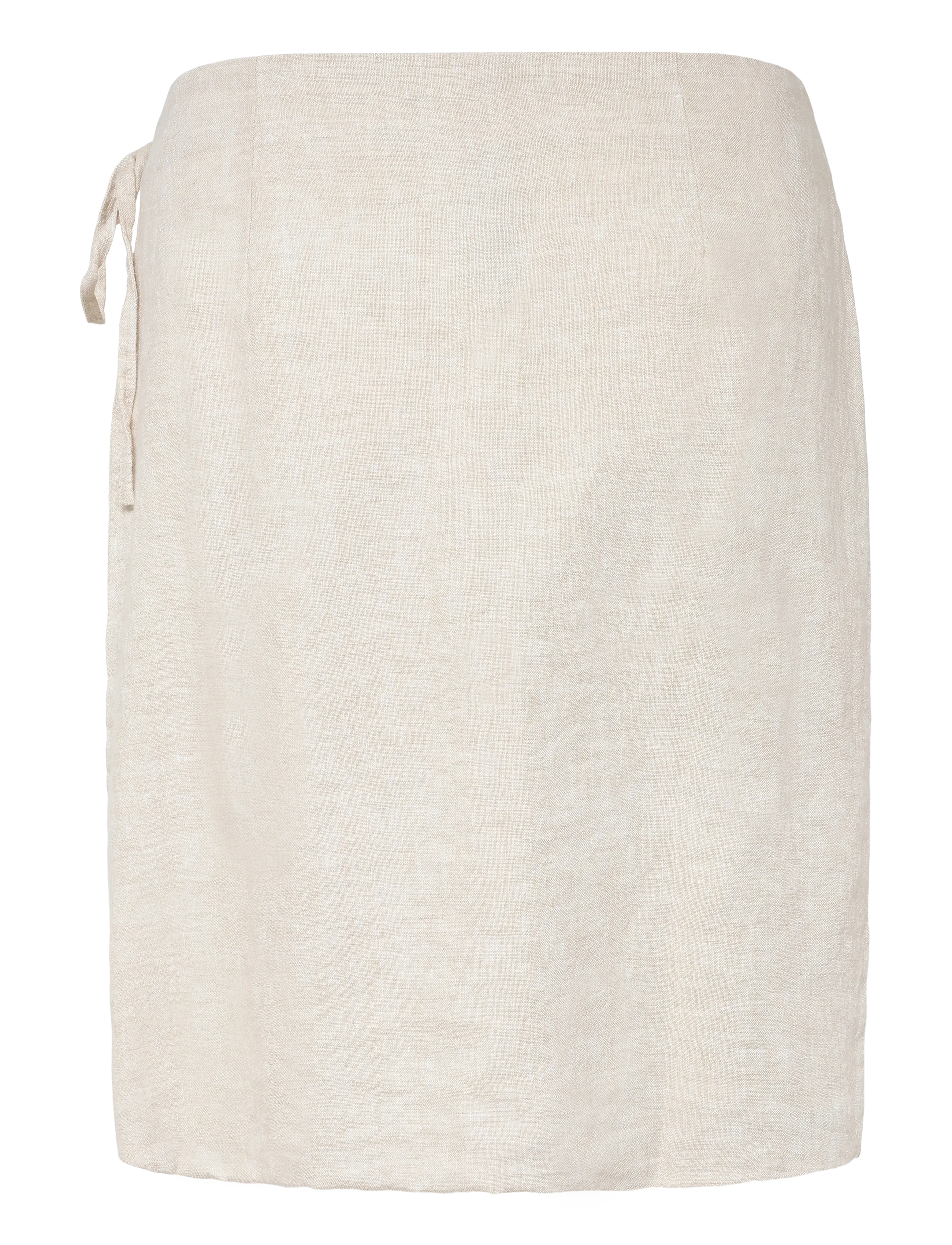 Knowledge Cotton Apparel - Linen wrap short skirt - GOTS/Vegan - hõlmikseelikud - light feather gray - 1