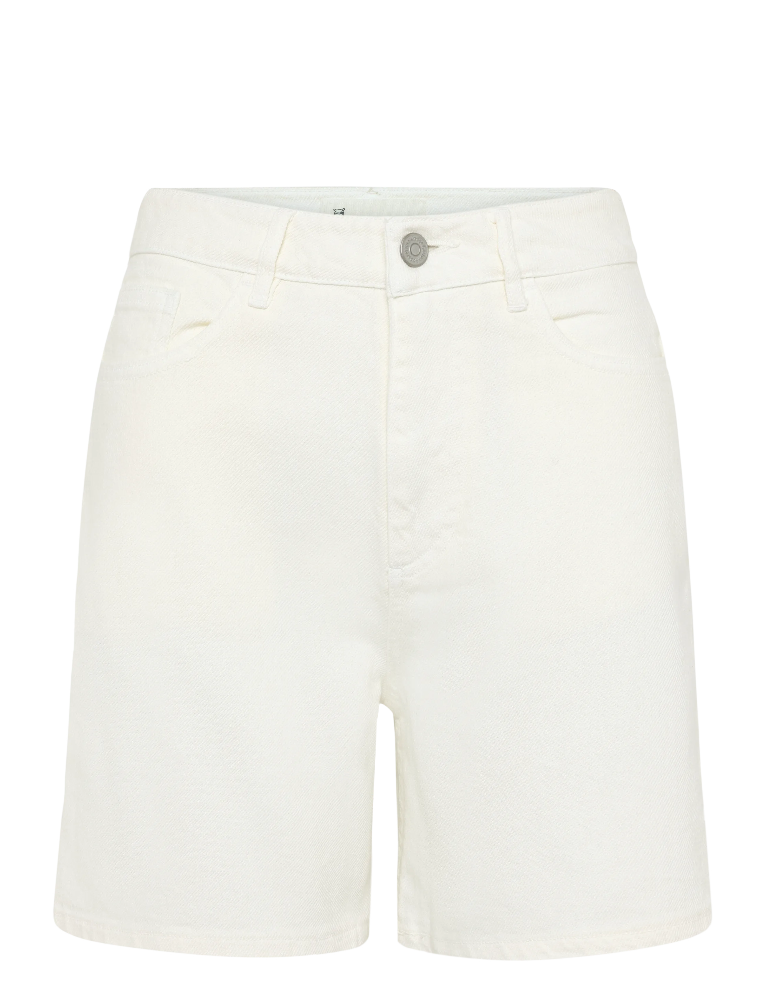 KNOWLEDGE Baumwolle APPAREL Gale Straight Twill Shorts Cream - 30 - Damen