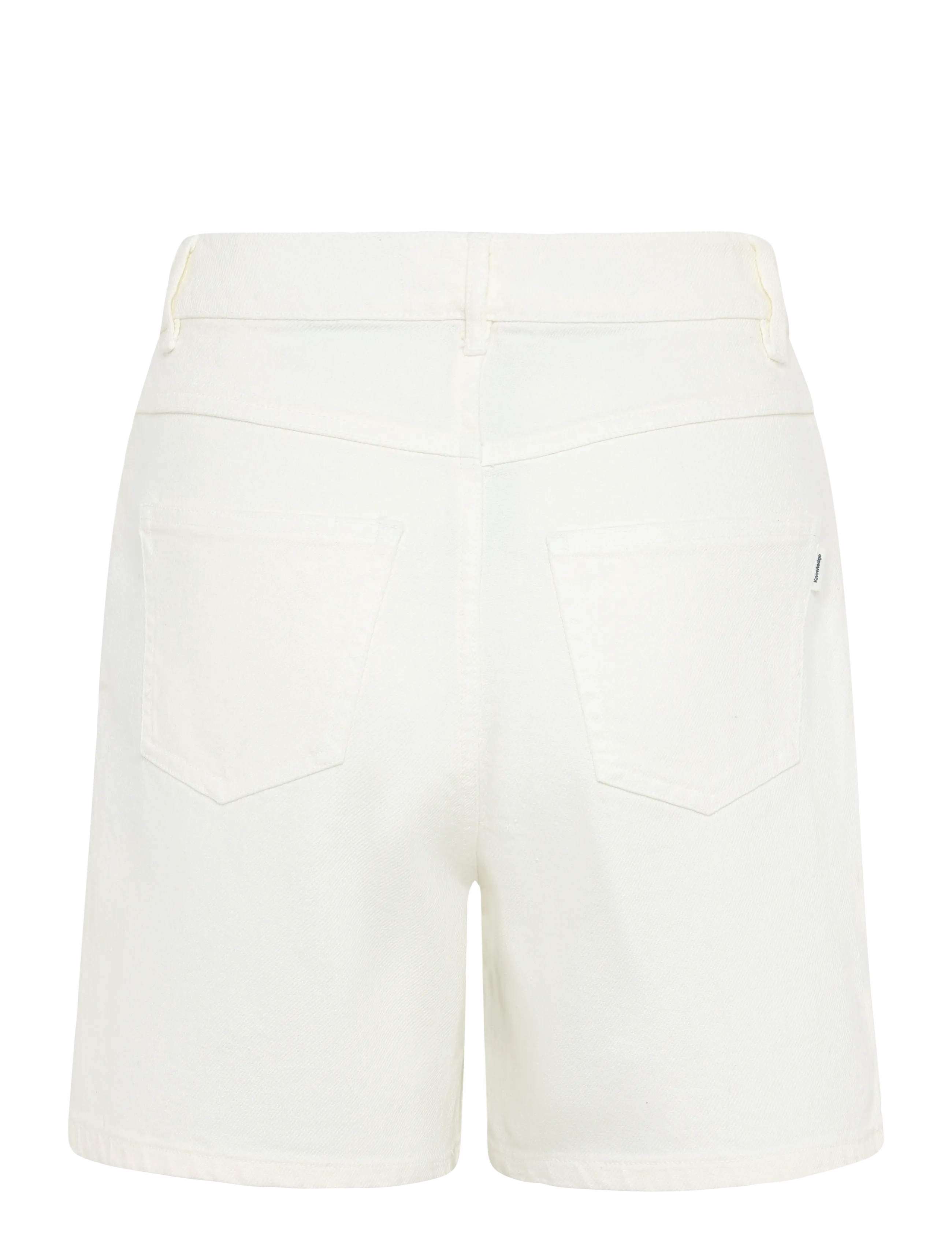 Knowledge Cotton Apparel - Gale straight twill shorts - sommerschnäppchen - egret - 1
