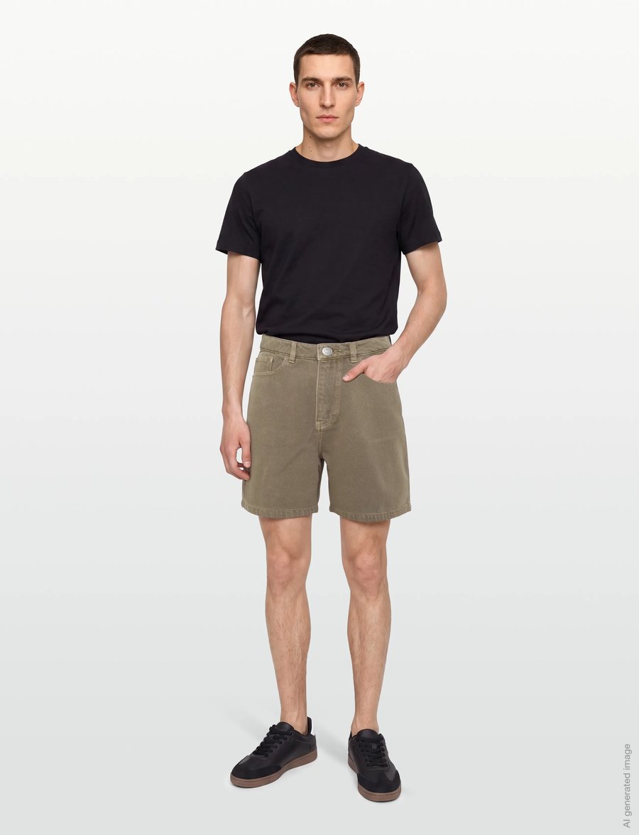 Knowledge Cotton Apparel - Gale straight twill shorts - vabaaja lühikesed püksid - tiramisu - 0