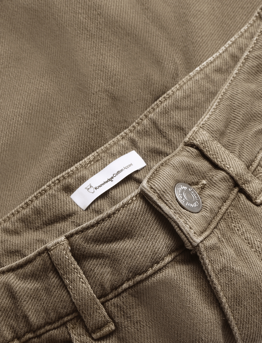 Knowledge Cotton Apparel - Gale straight twill shorts - freizeitshorts - tiramisu - 2