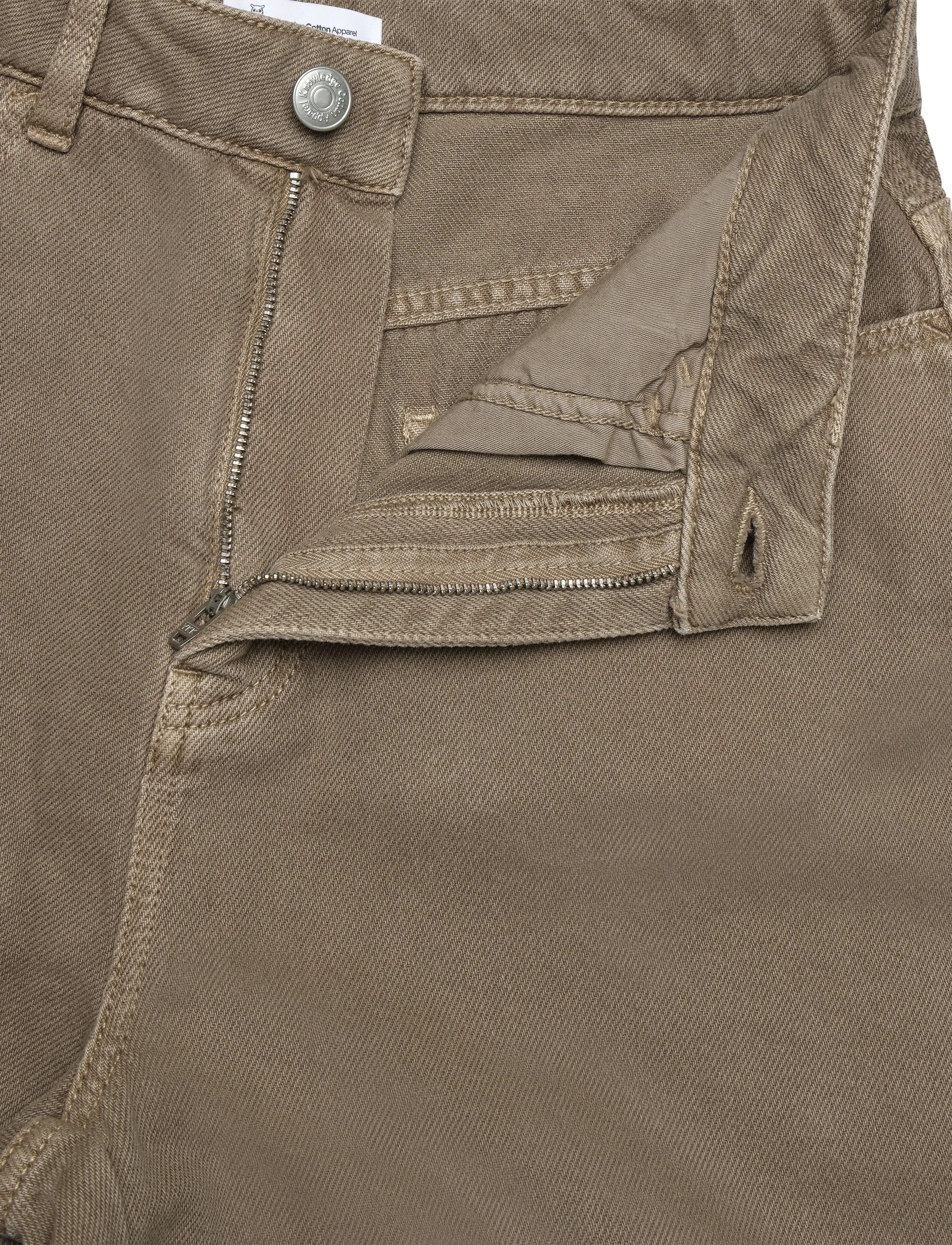 Knowledge Cotton Apparel - Gale straight twill shorts - freizeitshorts - tiramisu - 3