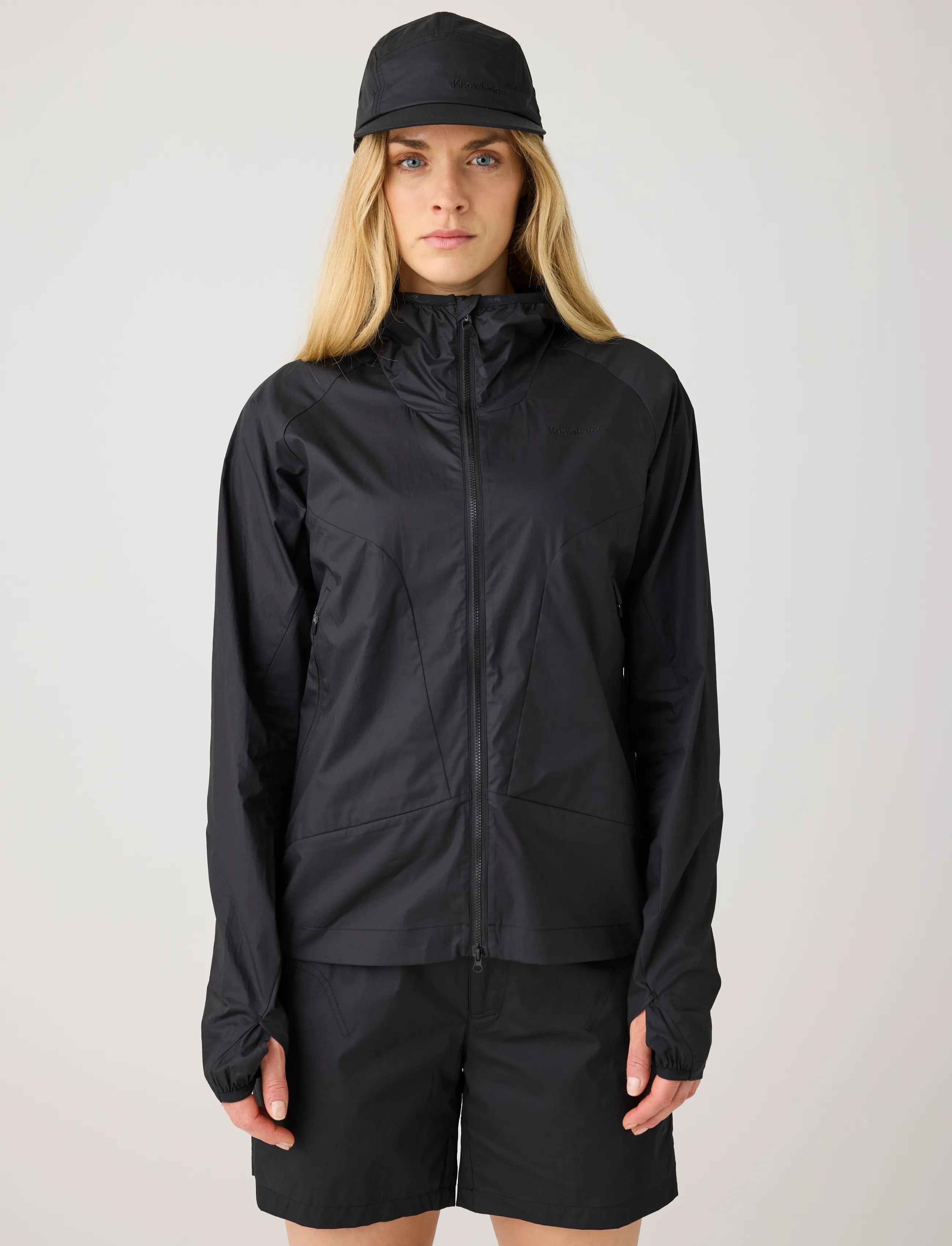 Knowledge Cotton Apparel Vent ripstop 90 jacket - Fatnaður - BLACK JET / black