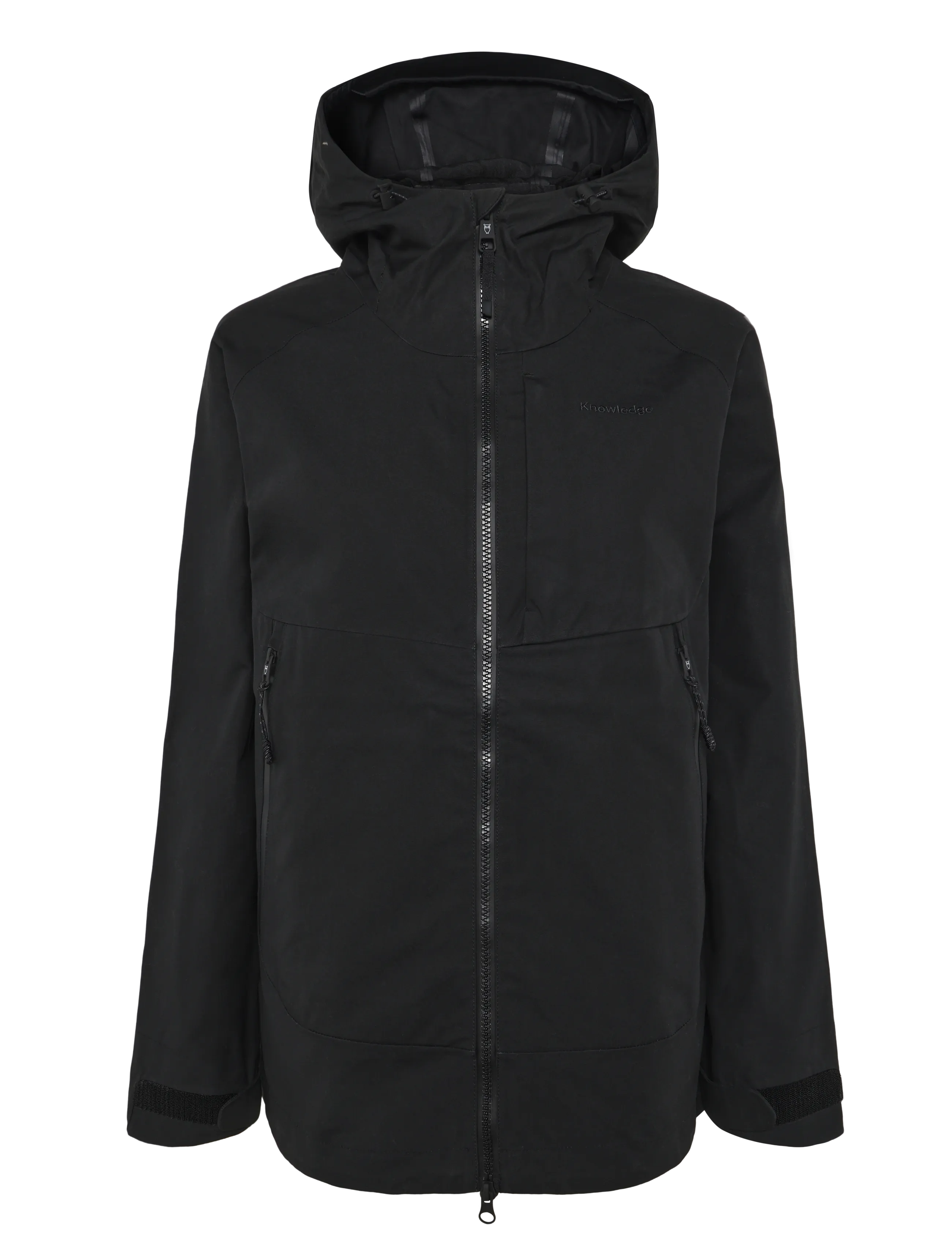 Knowledge Cotton Apparel Vent canvas 270 shell jacket - Jacken & Mäntel - BLACK JET / black
