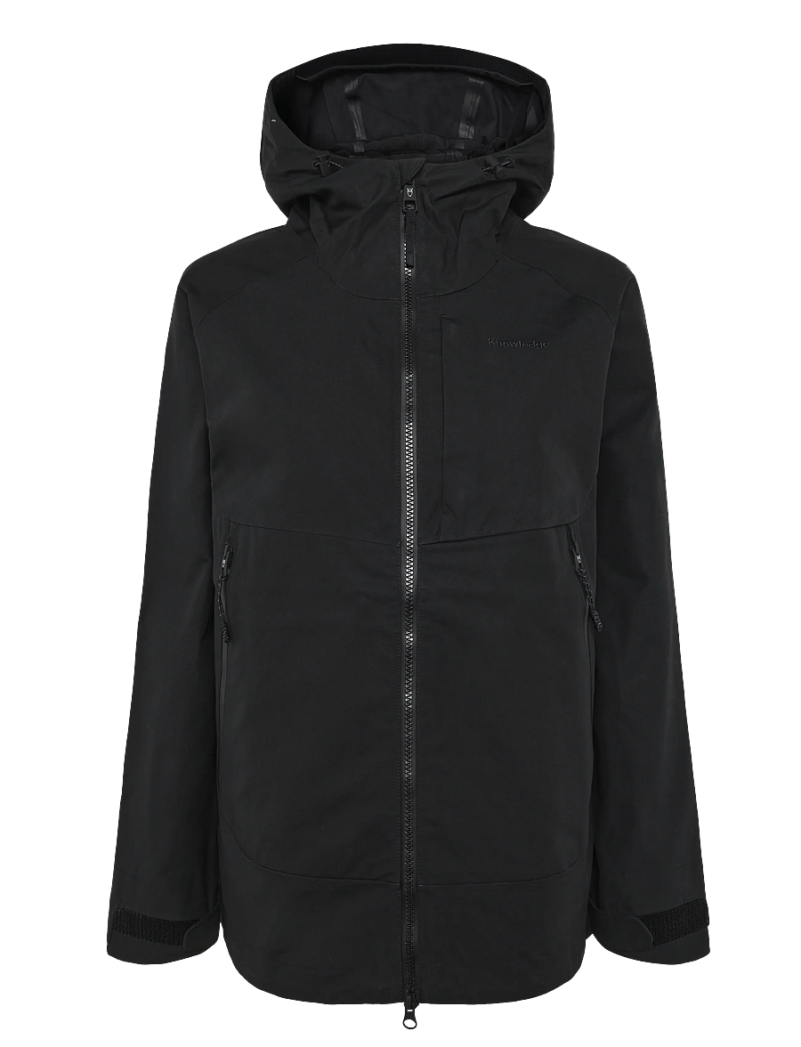 Knowledge Cotton Apparel - Vent canvas 270 shell jacket - black jet - 0