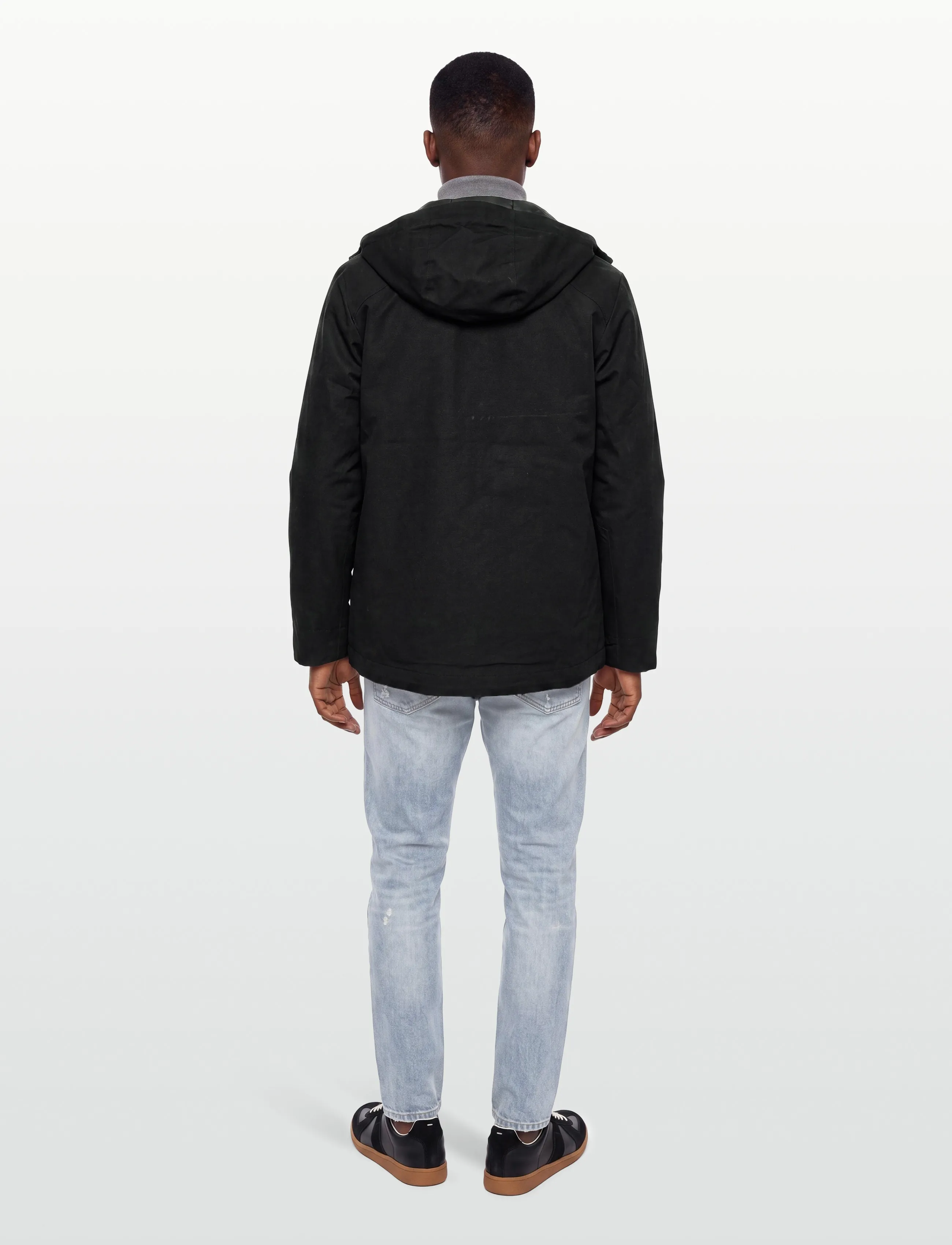 Knowledge Cotton Apparel - Vent canvas 270 shell jacket - windjacken - black jet - 4