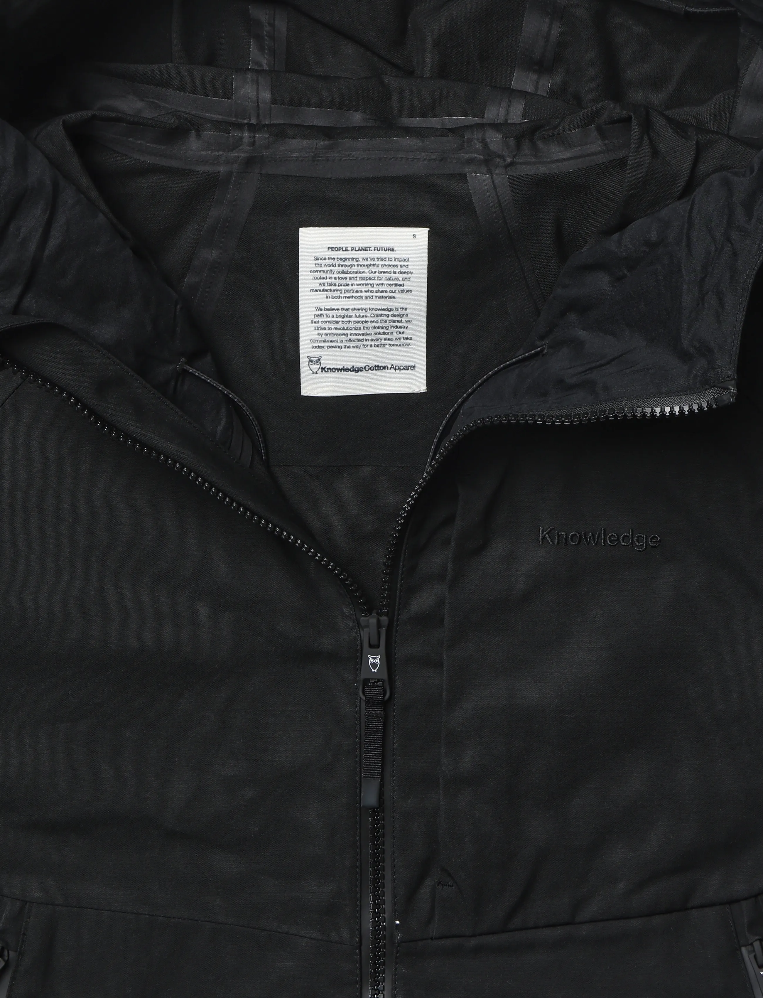 Knowledge Cotton Apparel - Vent canvas 270 shell jacket - black jet - 2