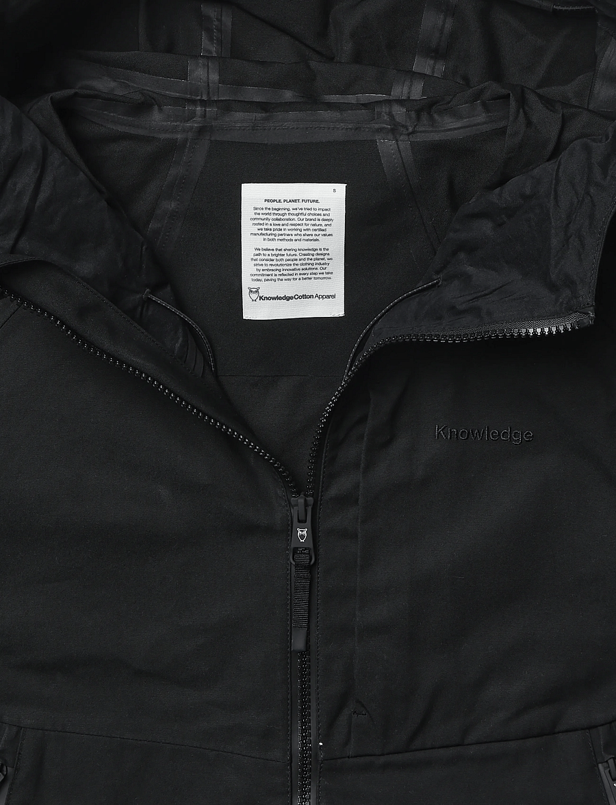 Knowledge Cotton Apparel - Vent canvas 270 shell jacket - black jet - 2