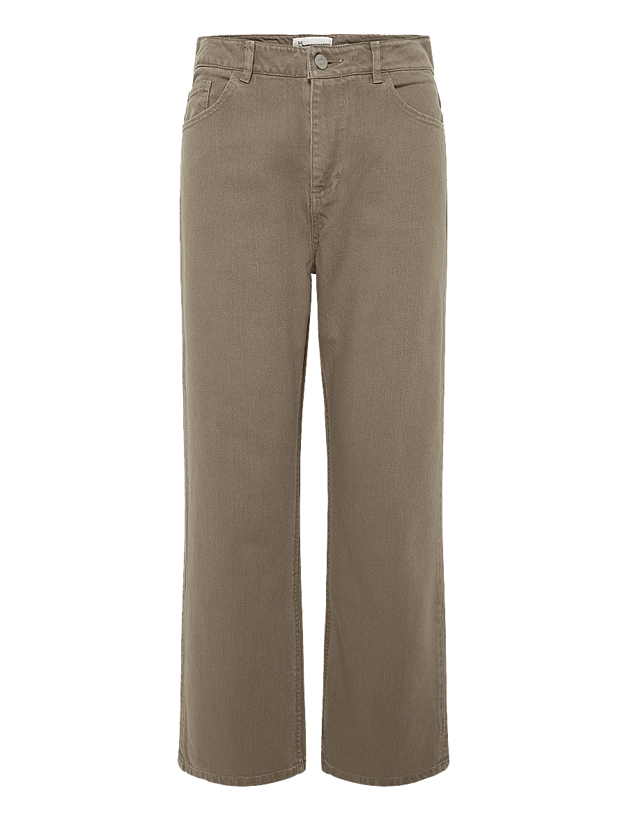Knowledge Cotton Apparel - Gale regular twill pants - tapered jeans - tiramisu - 0
