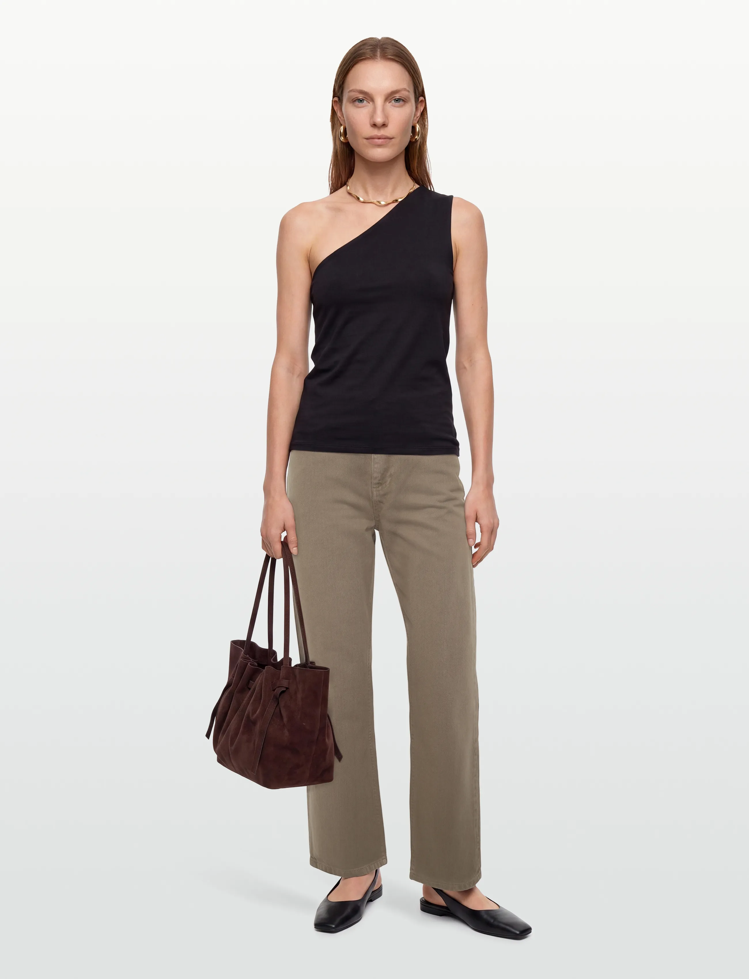 Knowledge Cotton Apparel Gale regular twill pants - Festival-Outfits - TIRAMISU / brown