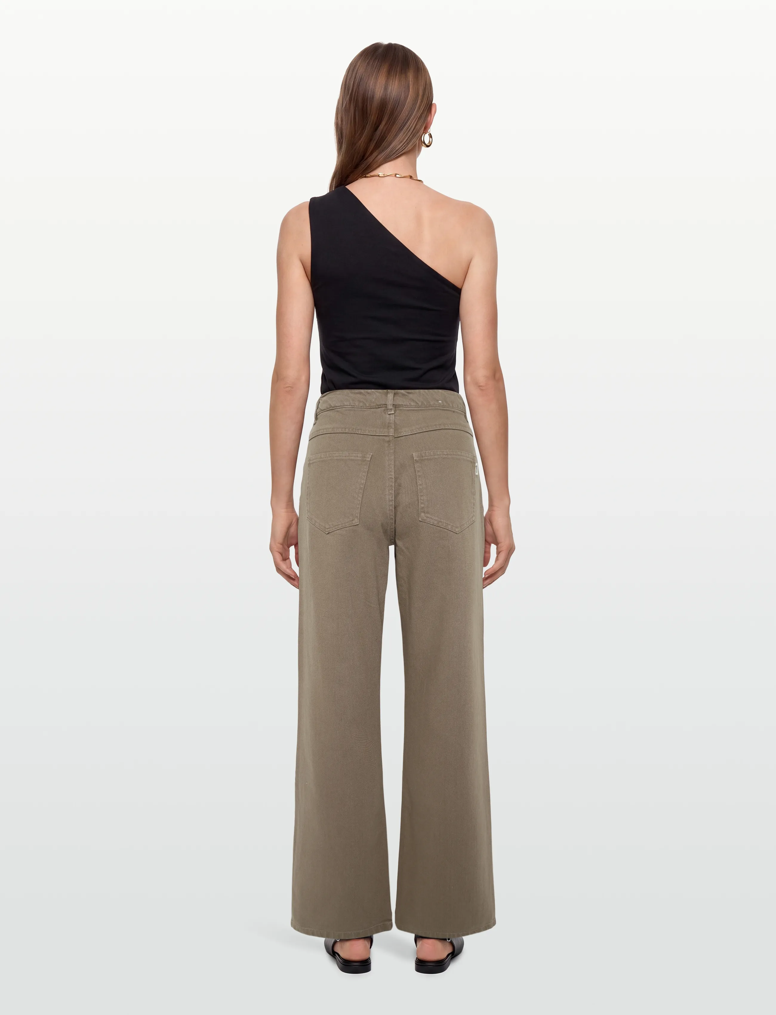 Knowledge Cotton Apparel - Gale regular twill pants - tapered jeans - tiramisu - 4