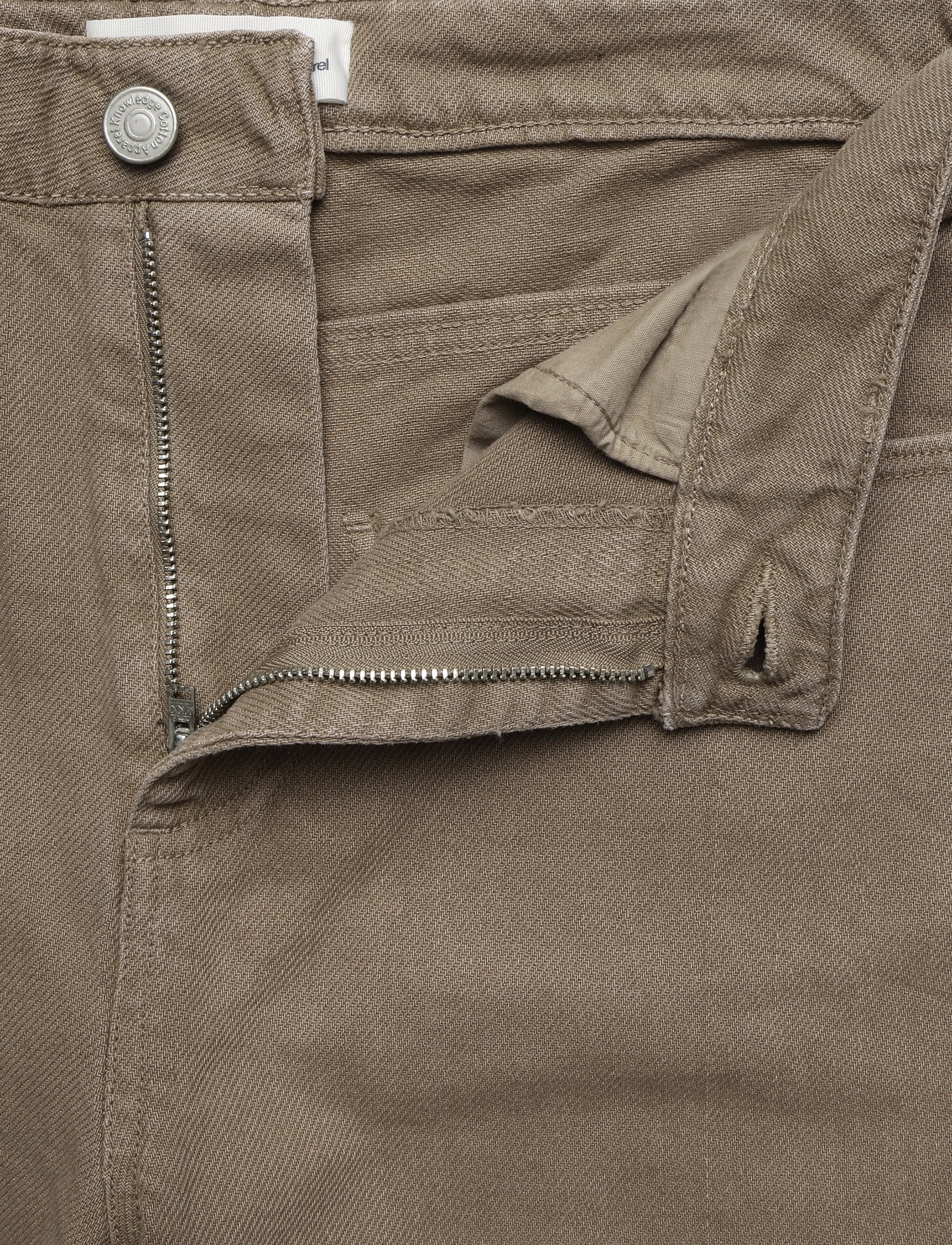 Knowledge Cotton Apparel - Gale regular twill pants - tapered jeans - tiramisu - 3