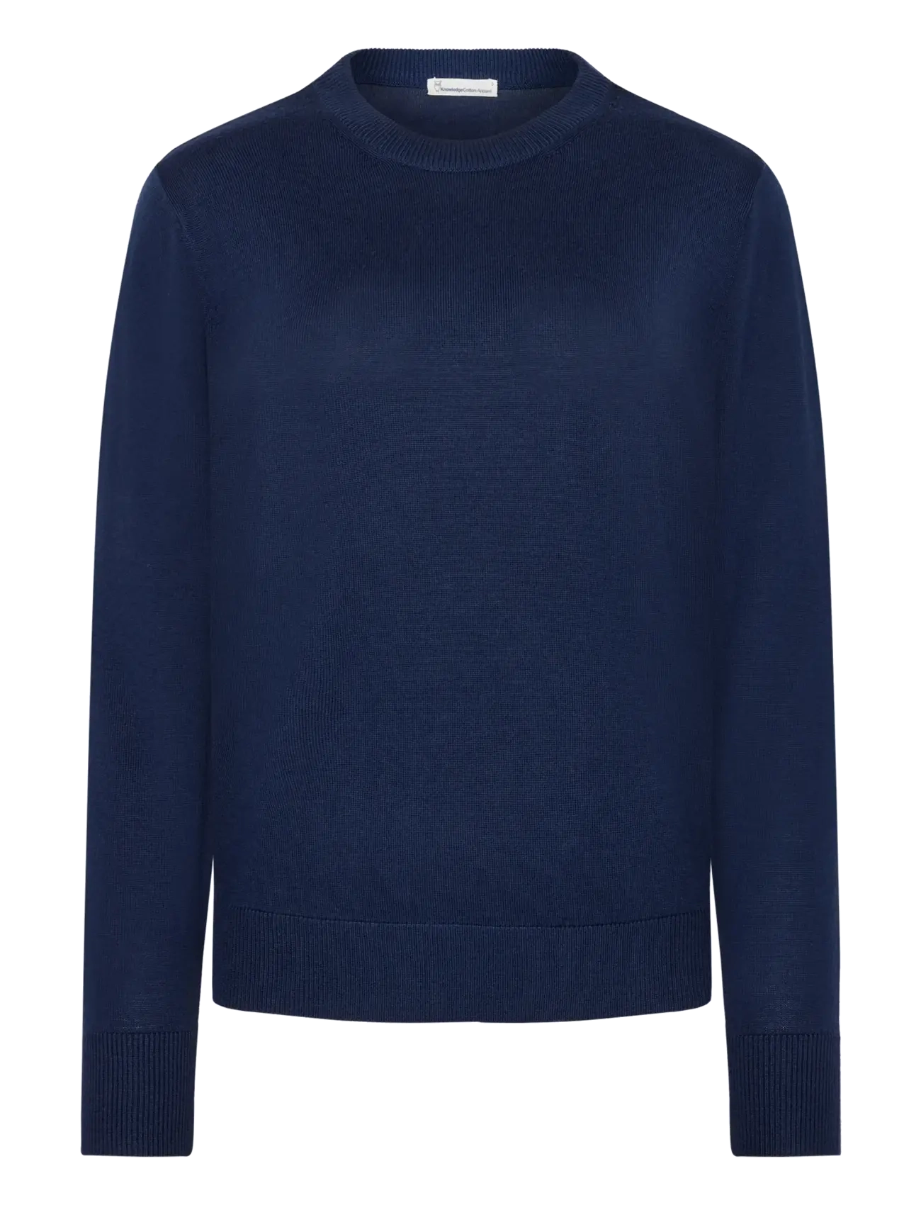 Knowledge Cotton Apparel Merino crew neck sweater - Jumpers - TOTAL ECLIPSE / navy